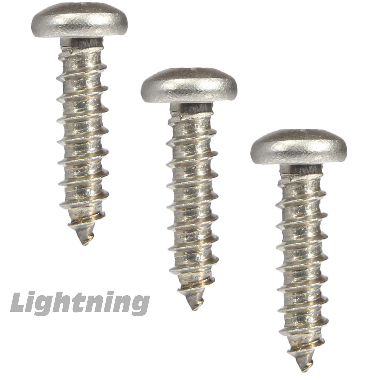 Square Drive Pan Head Sheet Metal Screws 316 Stainless Steel 6 X 1/2