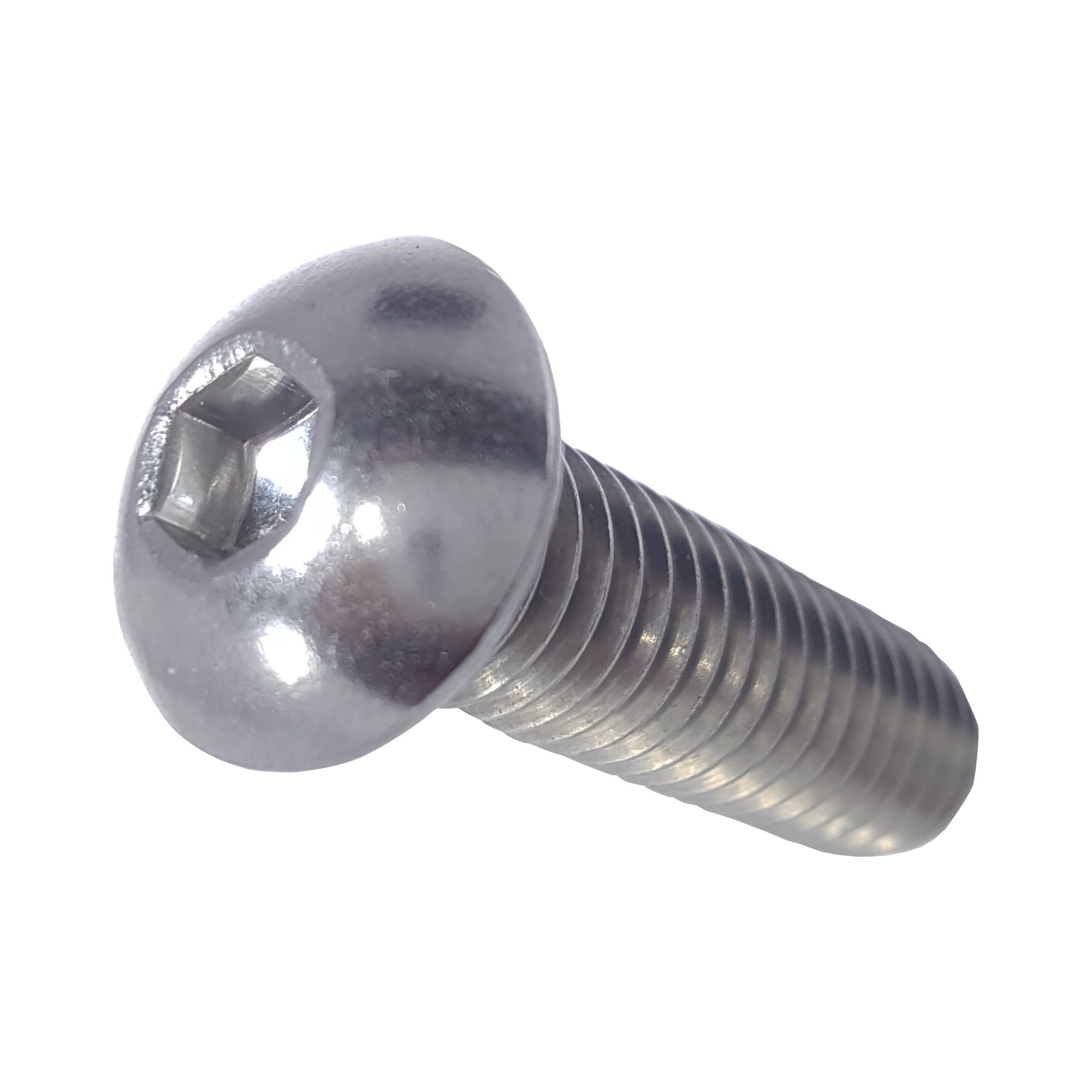 1/2-13 Button Head Socket Cap Screws Allen Hex Drive Stainless Steel 18-8 Qty 5