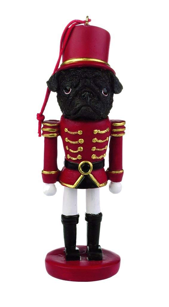 E&S Pets 3535832 Black Pug Nutcracker Soldier Dog Ornament eBay