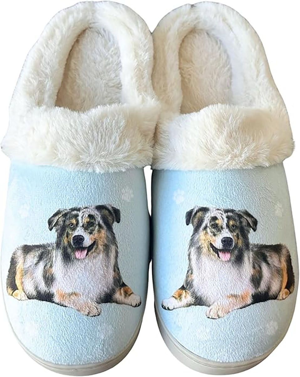 E&S Pets Australian Shepherd Snugg Slippers for Pet Lovers
