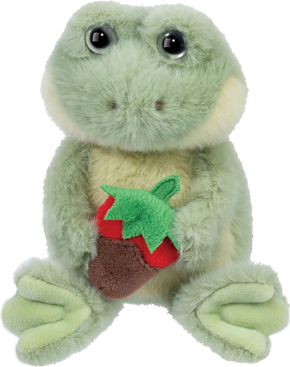 Douglas Toys Flip Frog with Chocolate Strawberry Plush Stuffed
