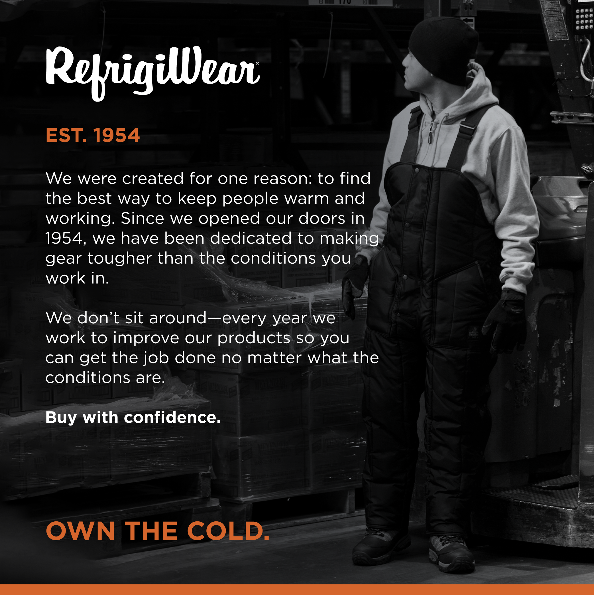 Mono con tirantes aislado Iron-Tuff RefrigiWear para hombre -50 °F protección contra el frío, - Imagen 11 de 11