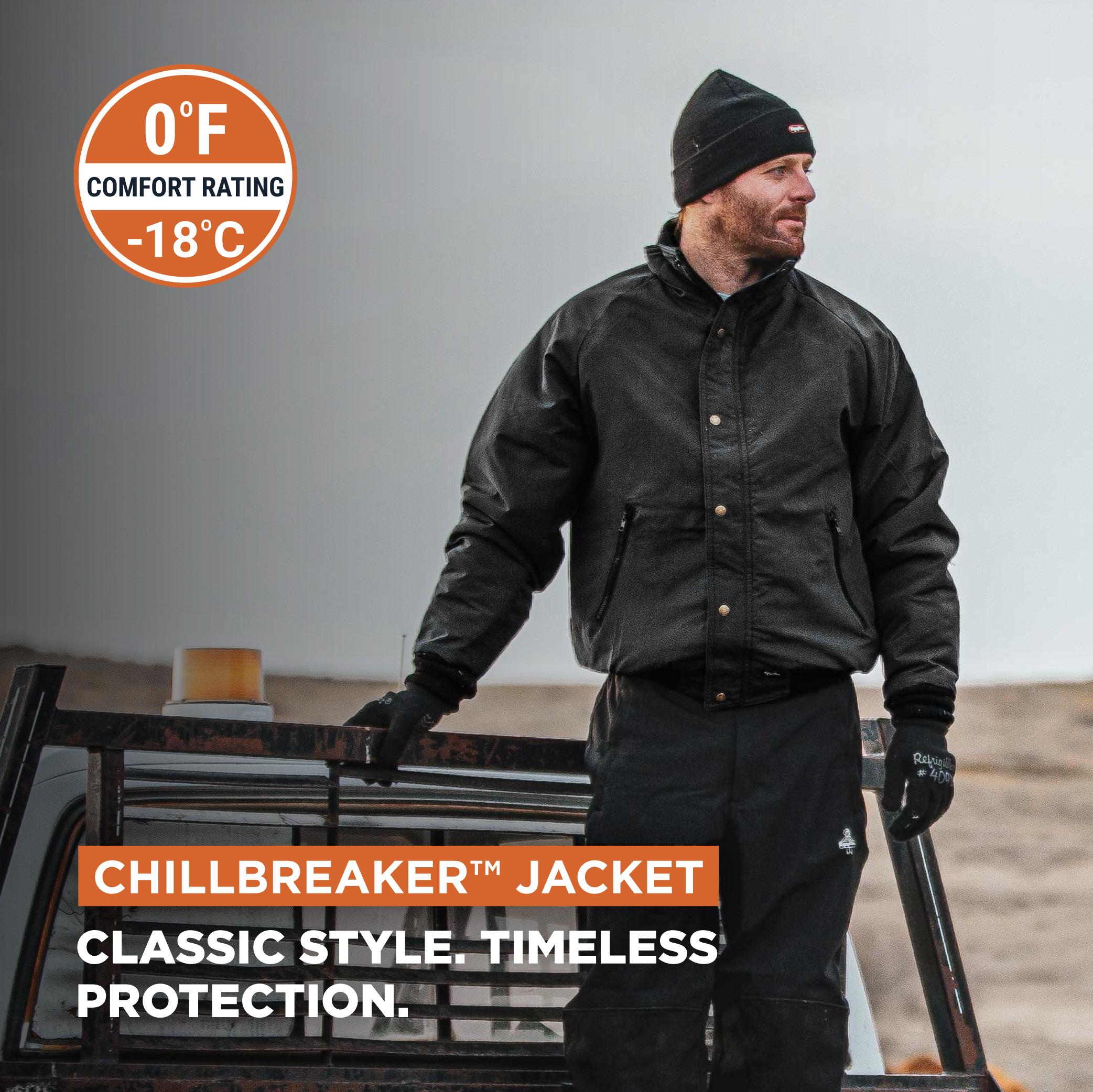 RefrigiWear ChillBreaker Jacket - Insulated Work Coat, Water-Repellent, - Picture 8 of 10