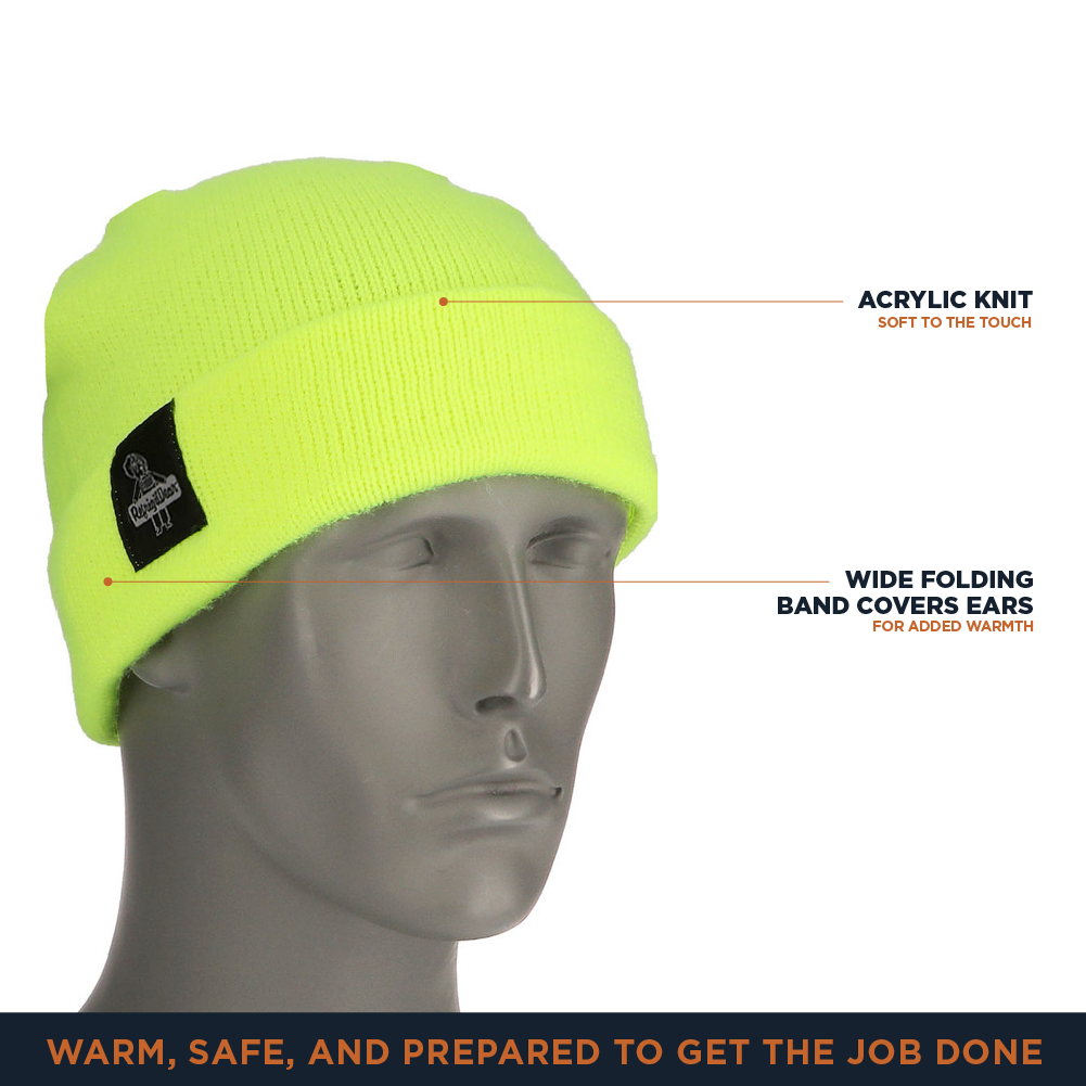 RefrigiWear Knit Watch Cap – Unisex Warm Winter Beanie Hat for Cold Weather - Picture 17 of 22