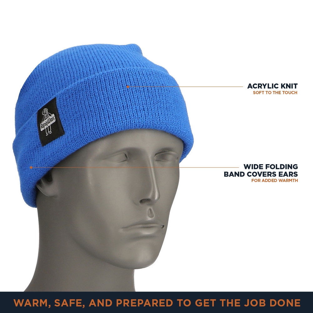 RefrigiWear Knit Watch Cap – Unisex Warm Winter Beanie Hat for Cold Weather - Picture 9 of 22
