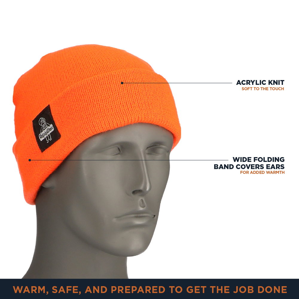 RefrigiWear Knit Watch Cap – Unisex Warm Winter Beanie Hat for Cold Weather - Picture 21 of 22
