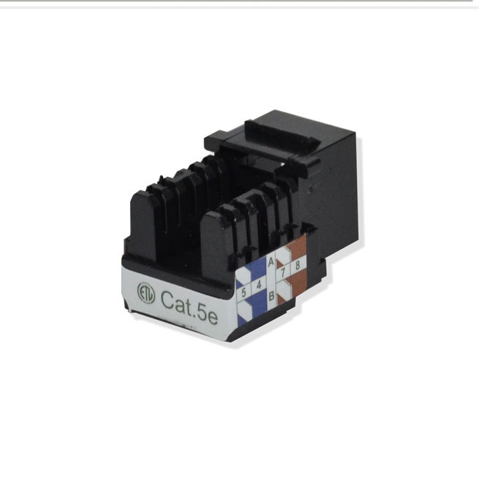 EatonCat6/Cat5e 110 Style Punch Down Keystone Jack - White 25-Pack TAA