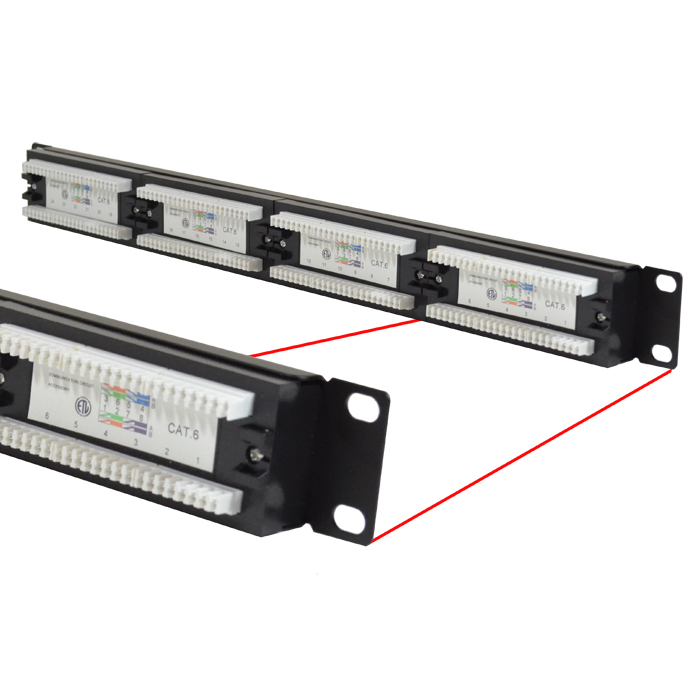CAT6 UTP 24 PORT NETWORK LAN PATCH PANEL 1U 110 WITH CABLE ... t568a and t568b wiring standards 
