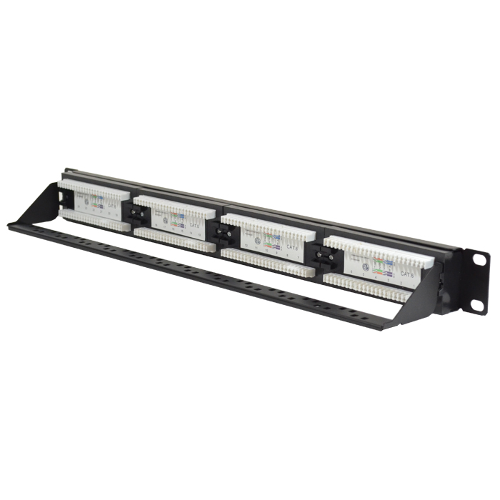 Cat6 UTP 24 Port Network LAN Patch Panel 1U 110 with cable ... t568a and t568b wiring standards 