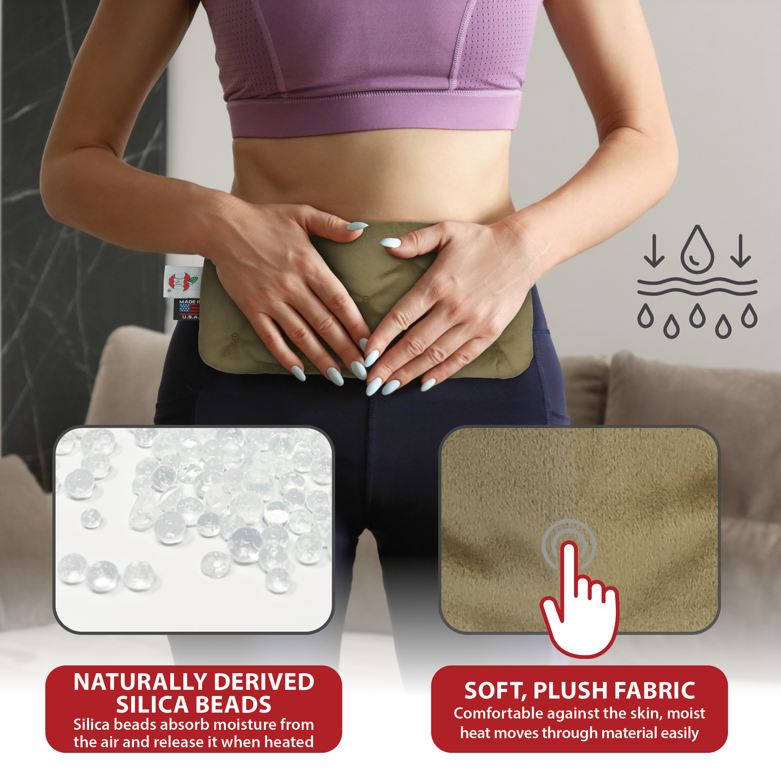 Core Products MicroBeads Moist Heat Therapy Pack, Helps Ease Pain Aching Muscles
