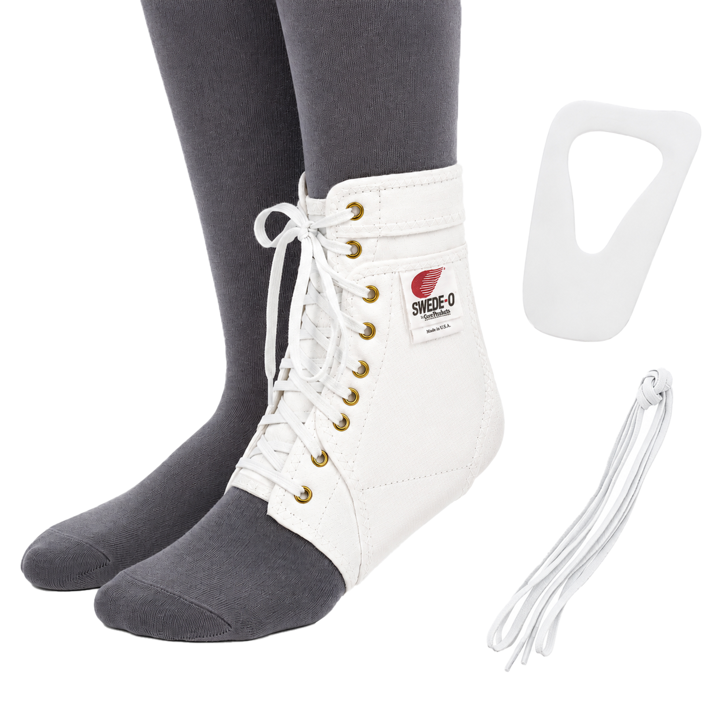 Swede-O Ankle Lok Ankle Brace Removable Side Stabilizers Additional Support USA