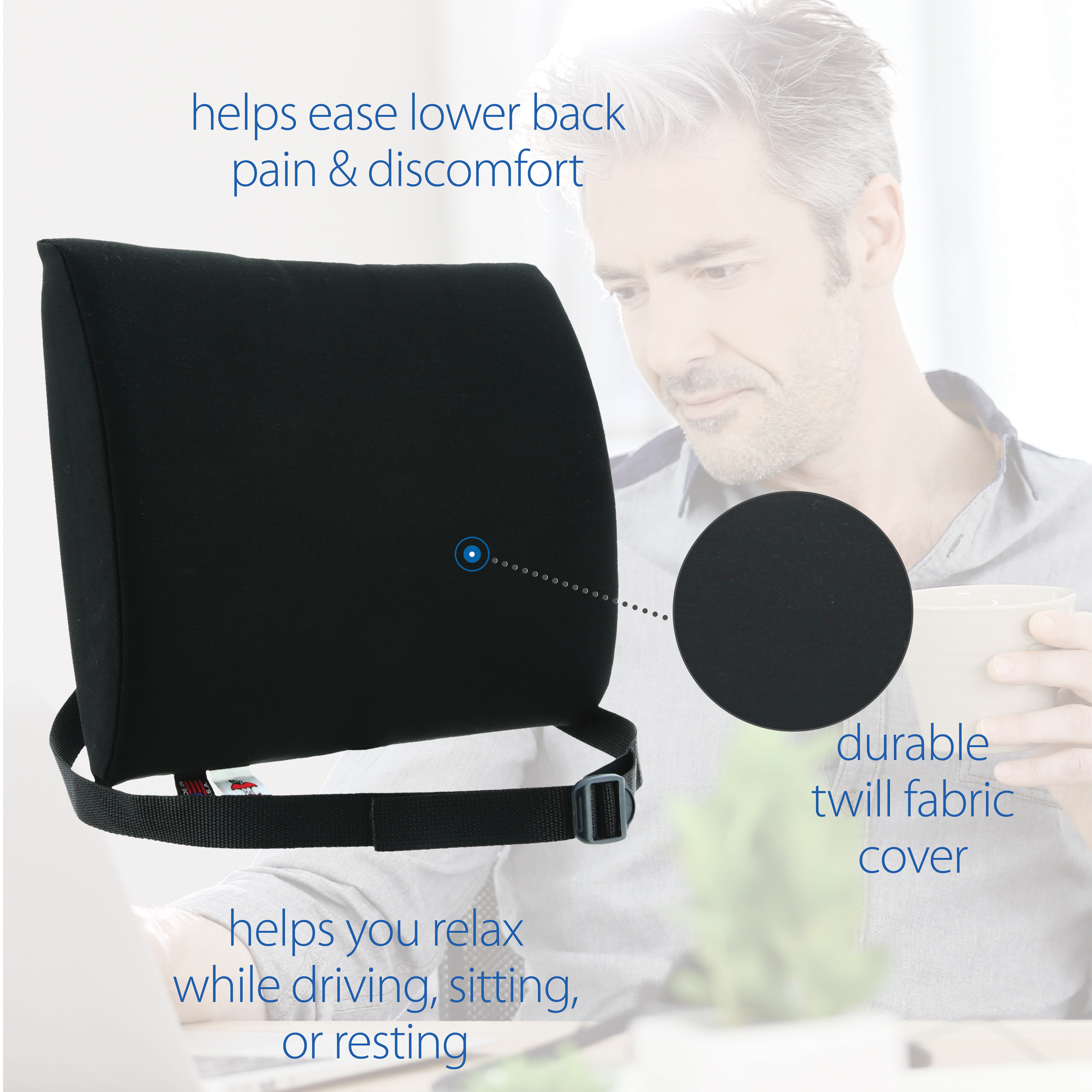 Core Products Standard SlimRest Lendenwirbelstütze Stuhlkissen Auto Reisen Arbeit USA - Bild 10 von 22