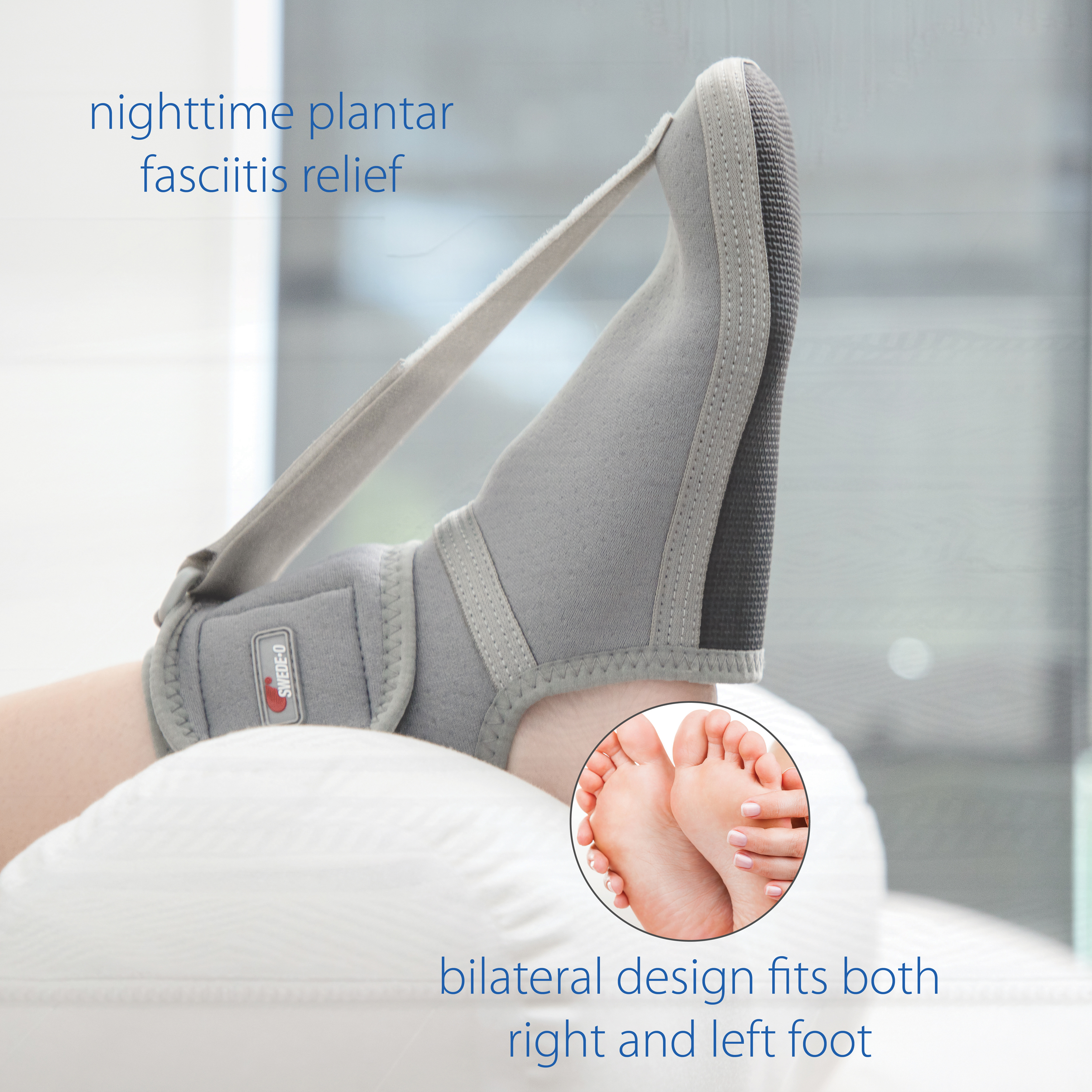 Swede-O Thermal Vent Plantar DR Gentle Stretch Plantar Fasciitis Pain Relief - Picture 10 of 28