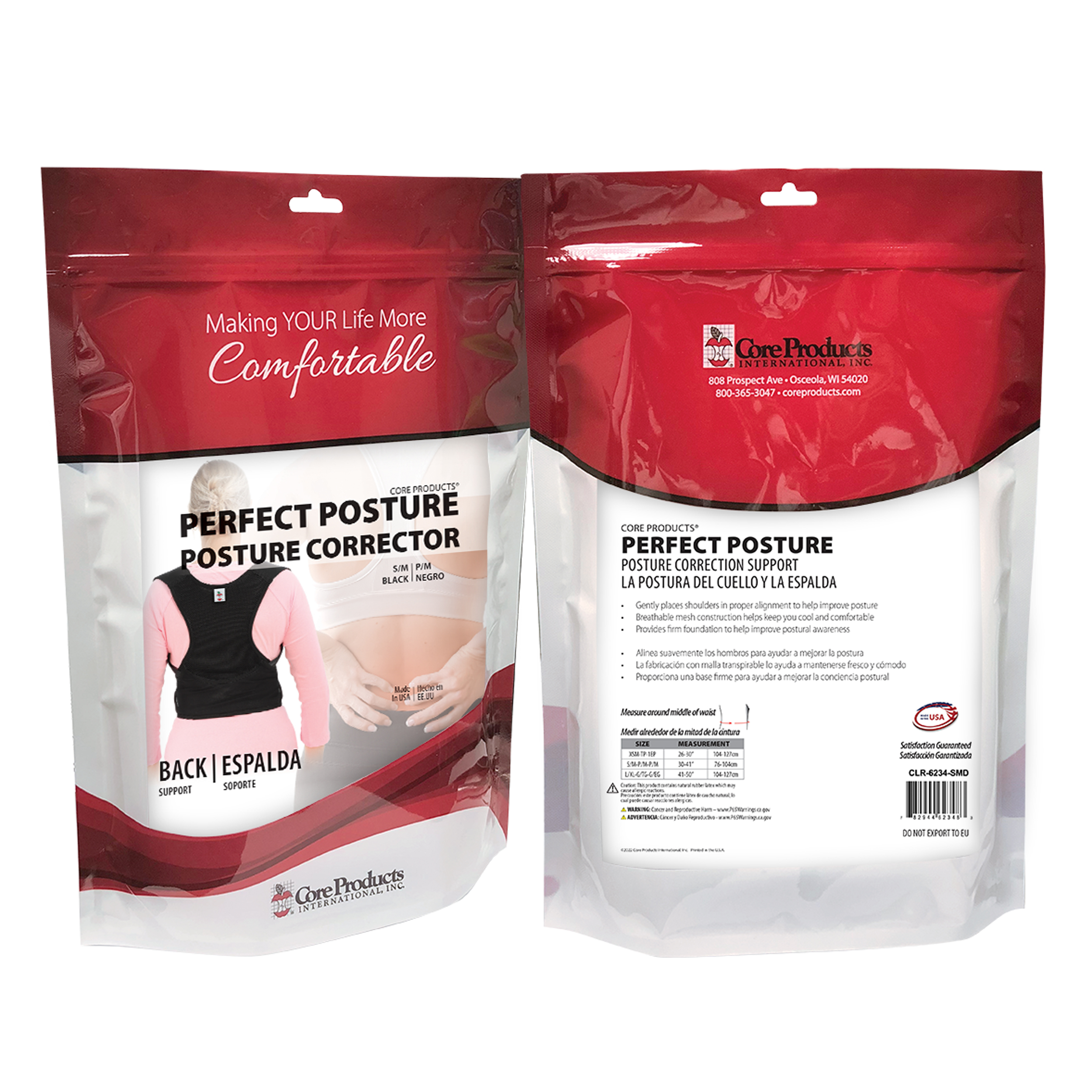 Core Products Perfect Posture Corrector, Fully Adjustable, Breathable Shoulder - Picture 24 of 31