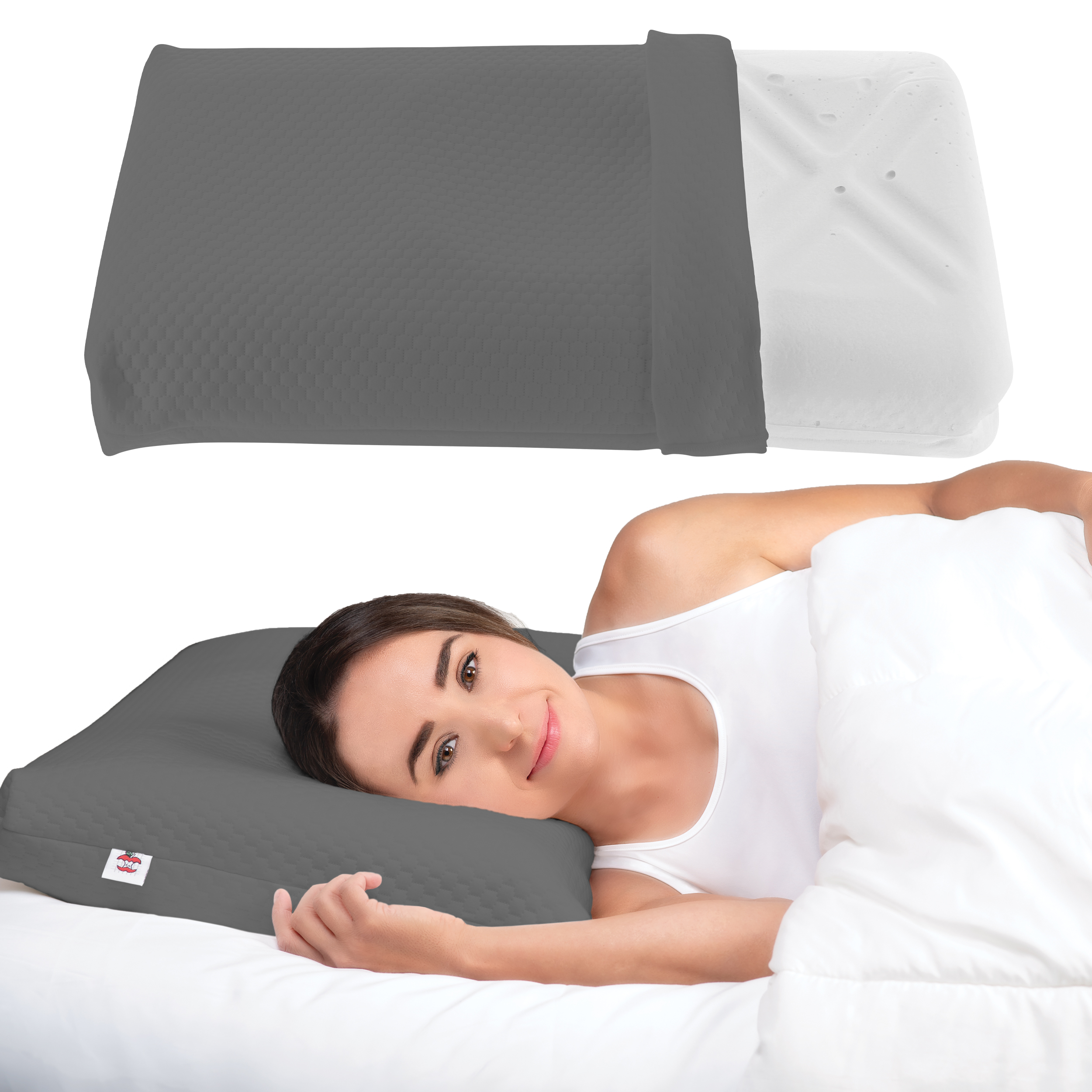 Core Products Tri-Core Ultimate Cervical Pillow for Neck Pain, Firm, Full Size