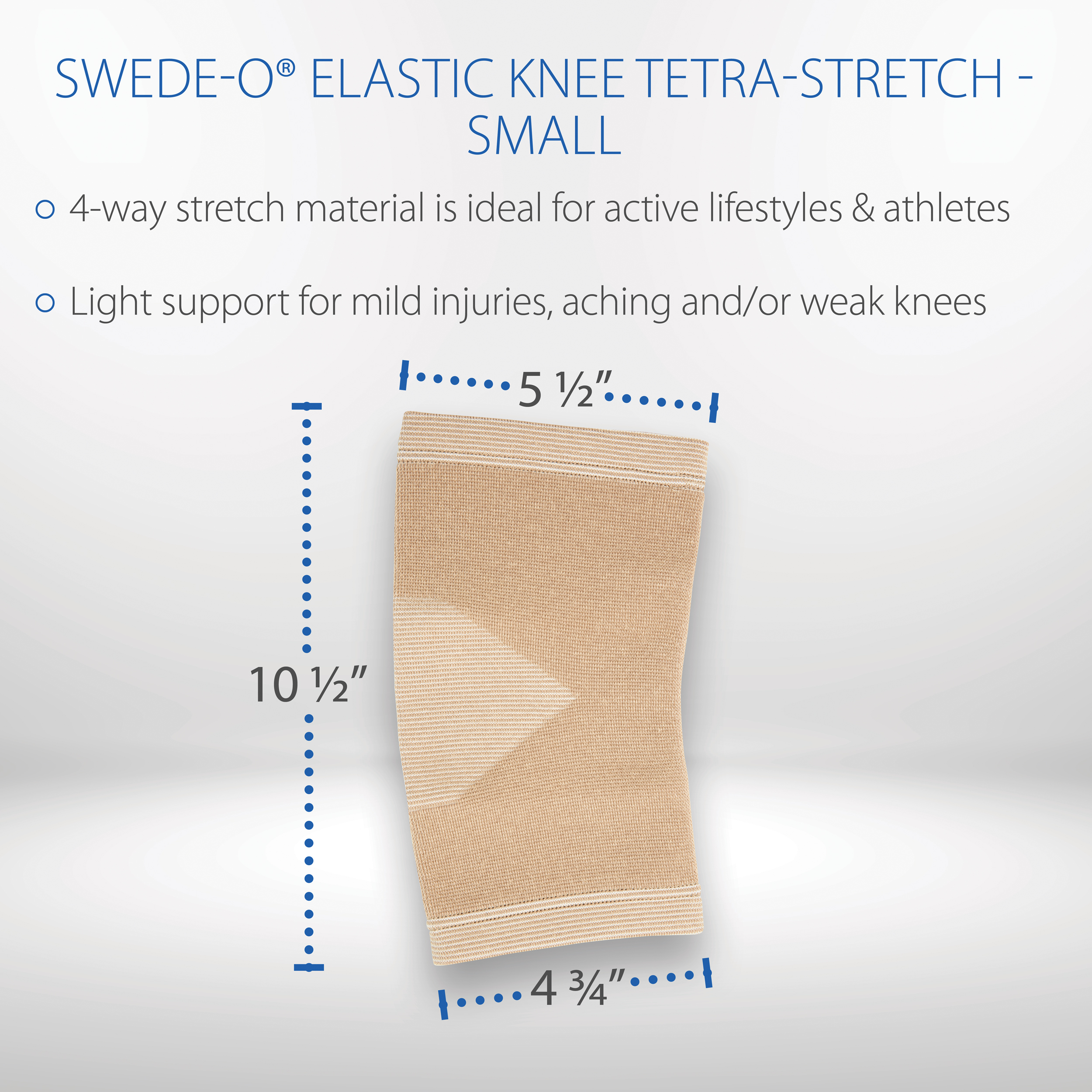Swede-O ElasticTetra-Stretch Knee Support Compression Helps Reduce Inflammation - Imagen 15 de 20