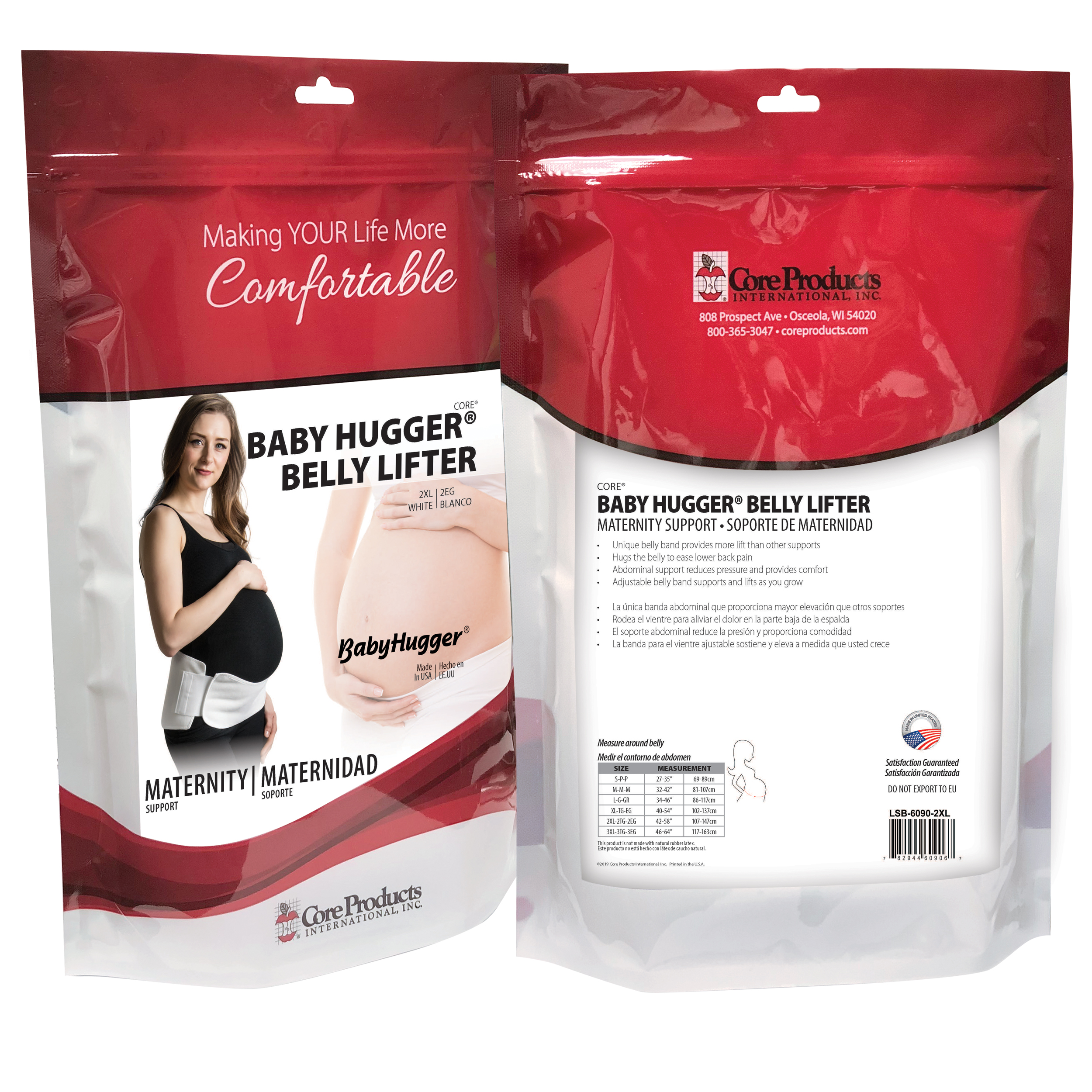 Core Products Belly Lifter Maternity Support Helps Ease Back Pain Discomfort USA - Imagen 37 de 37
