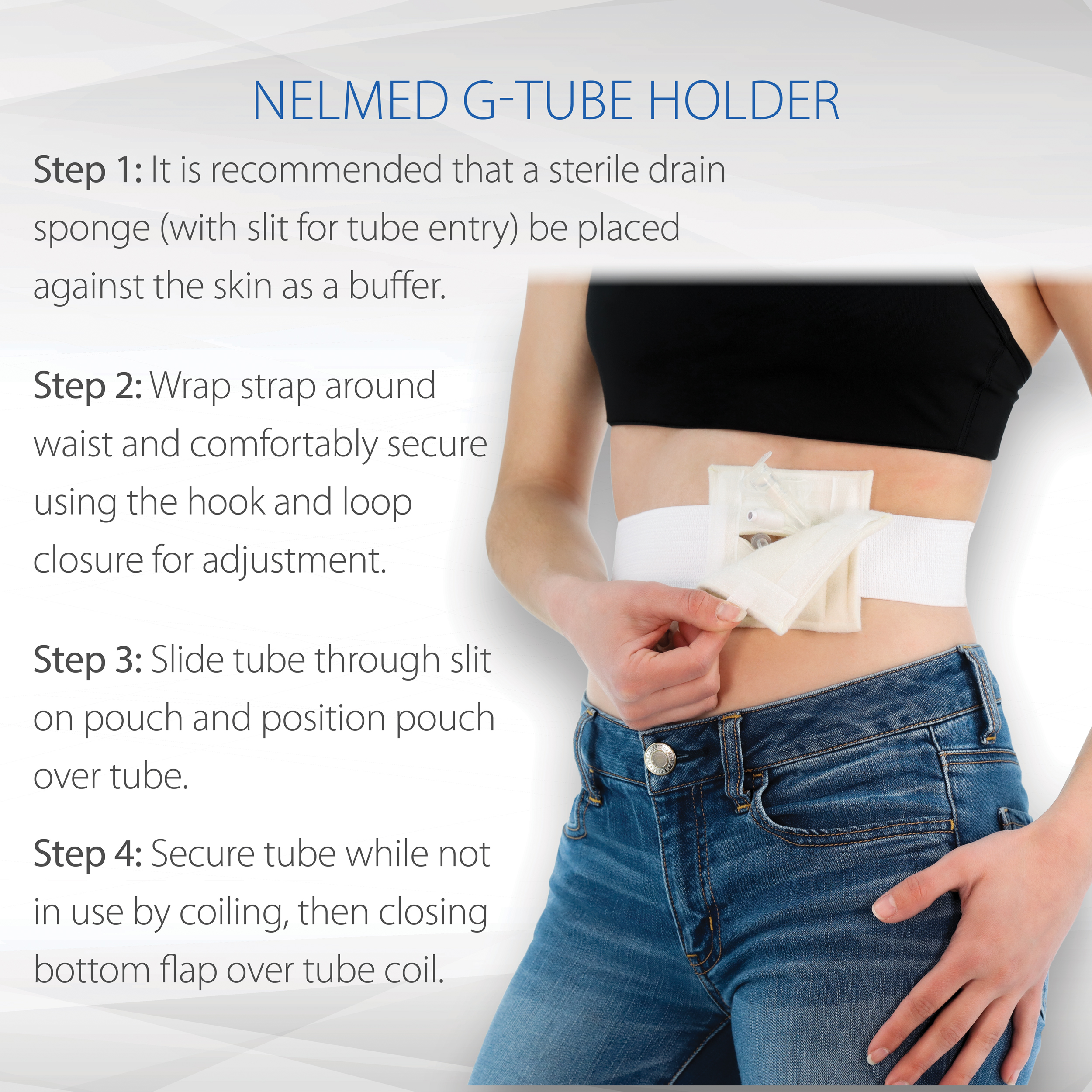 Core Products NelMed Tubo G, Clavija, Soporte de Tubo J Gancho Lazo Lavable a Máquina - Imagen 10 de 31