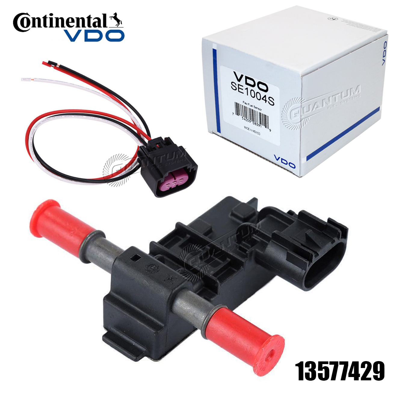 GENUINE GM Continental VDO Flex Fuel Sensor E85 + Wiring Pigtail