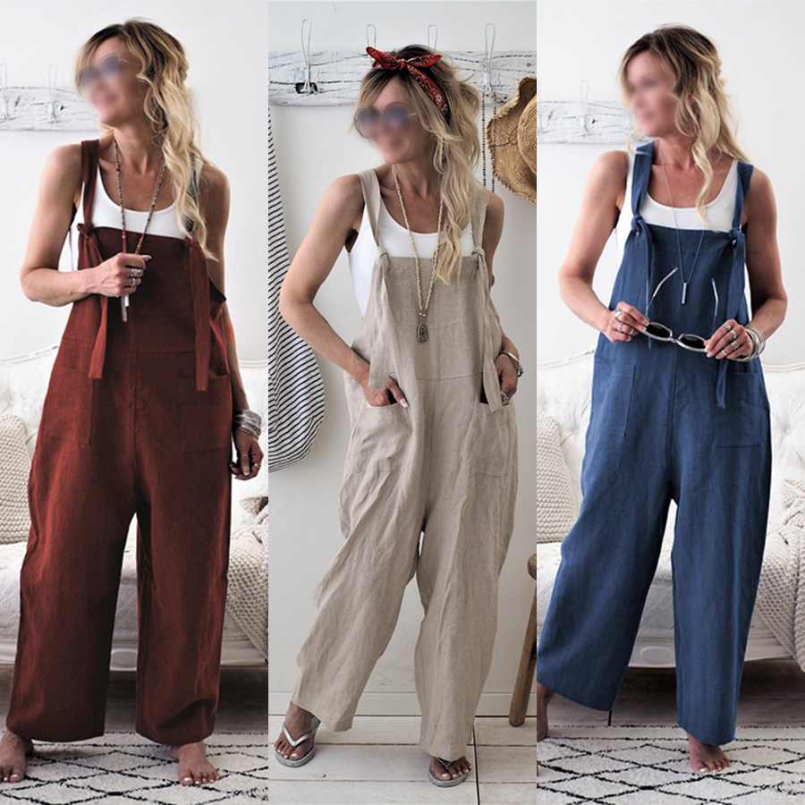 ladies linen jumpsuit uk