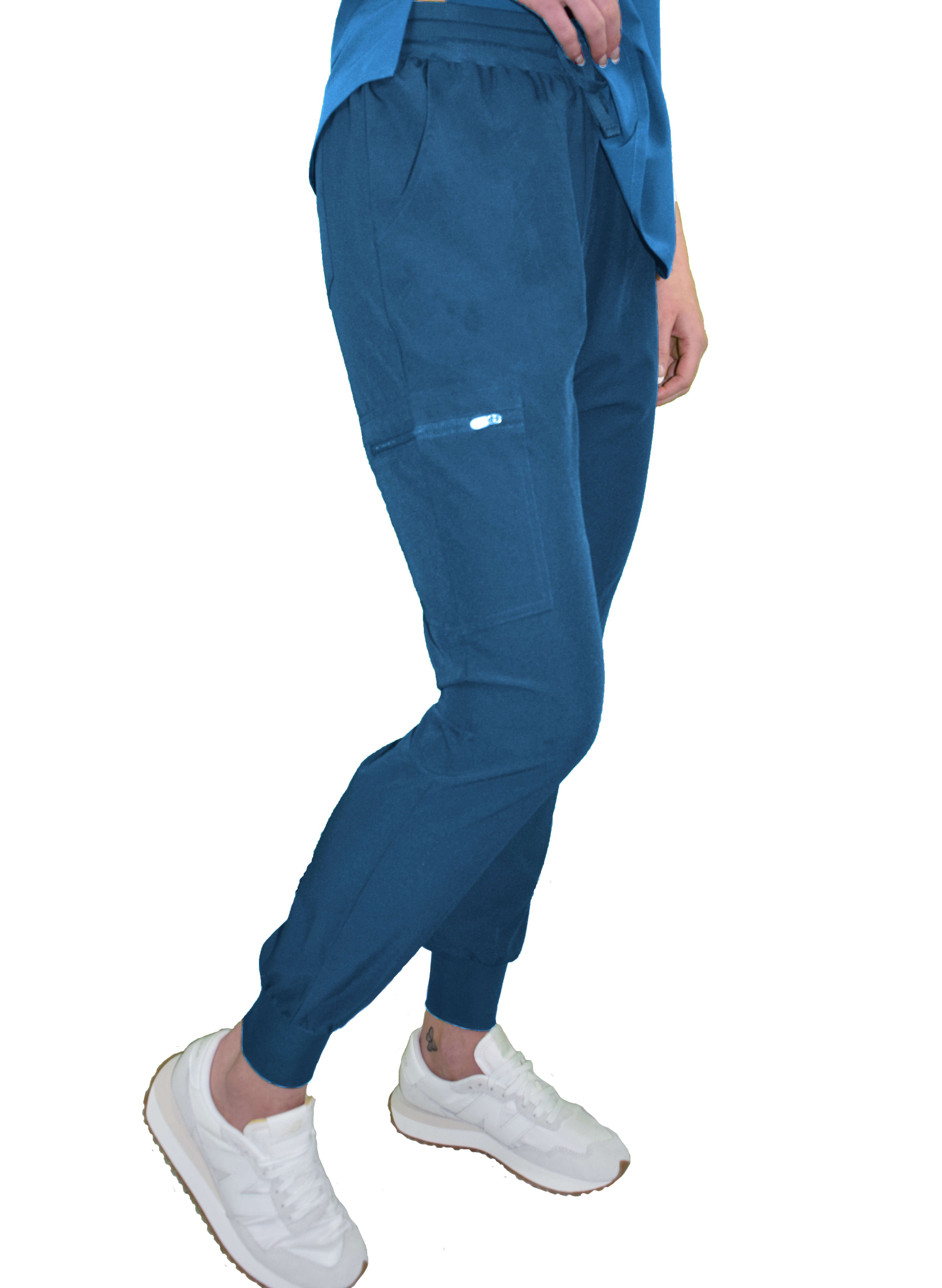GT Performance Women's V-Neck Tuck-In Top/Slim Fit Jogger Yoga Pant Scrub Set - Picture 11 of 37