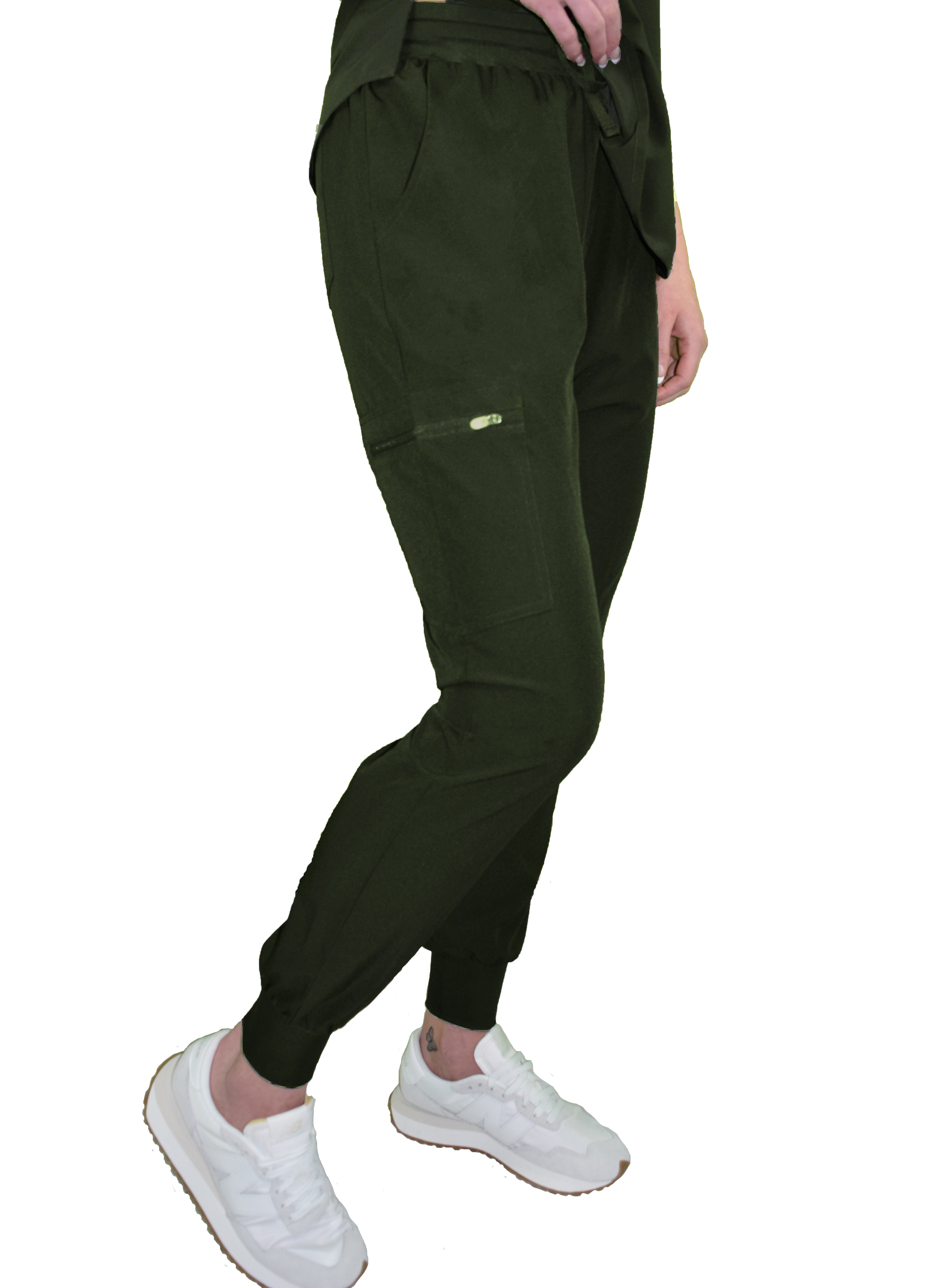 GT Performance Women's V-Neck Tuck-In Top/Slim Fit Jogger Yoga Pant Scrub Set - Picture 29 of 37