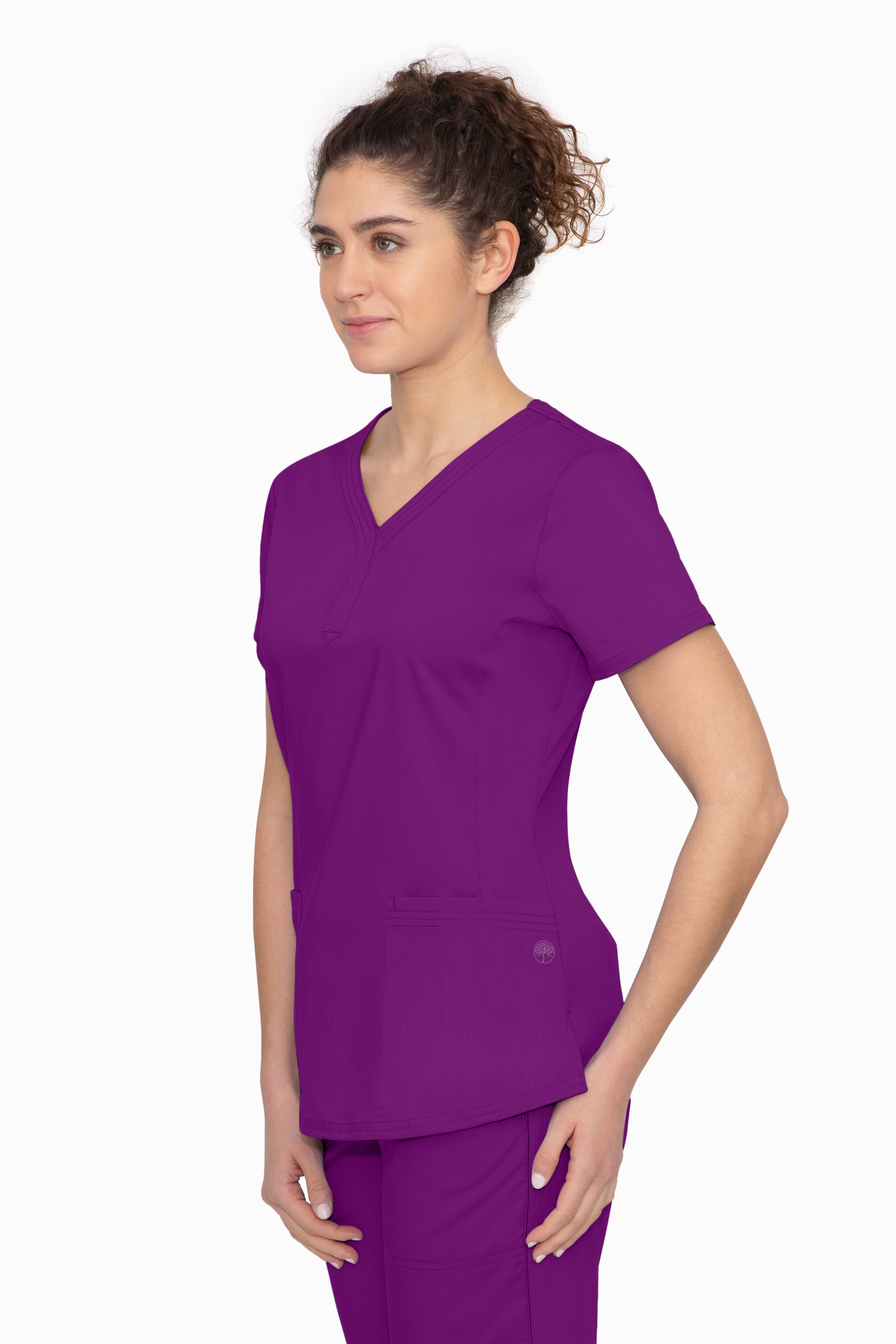 Women's Royal Blue Scrubs ️ Healing Hands ️ HH Works ️ Large ️ Top