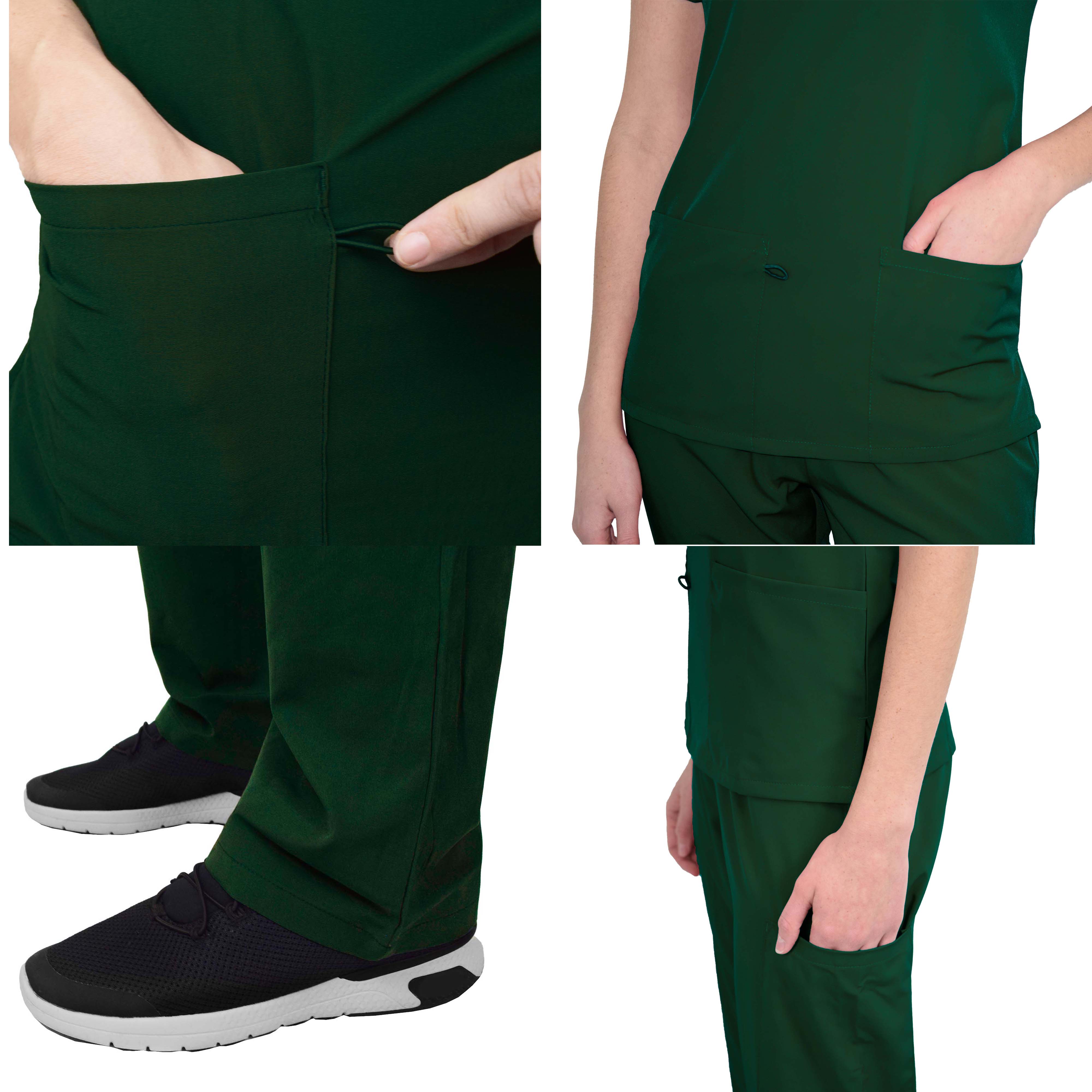 GT Performance/4FLEX Womens Scrub Set V-neck Top and Pant - Picture 43 of 146