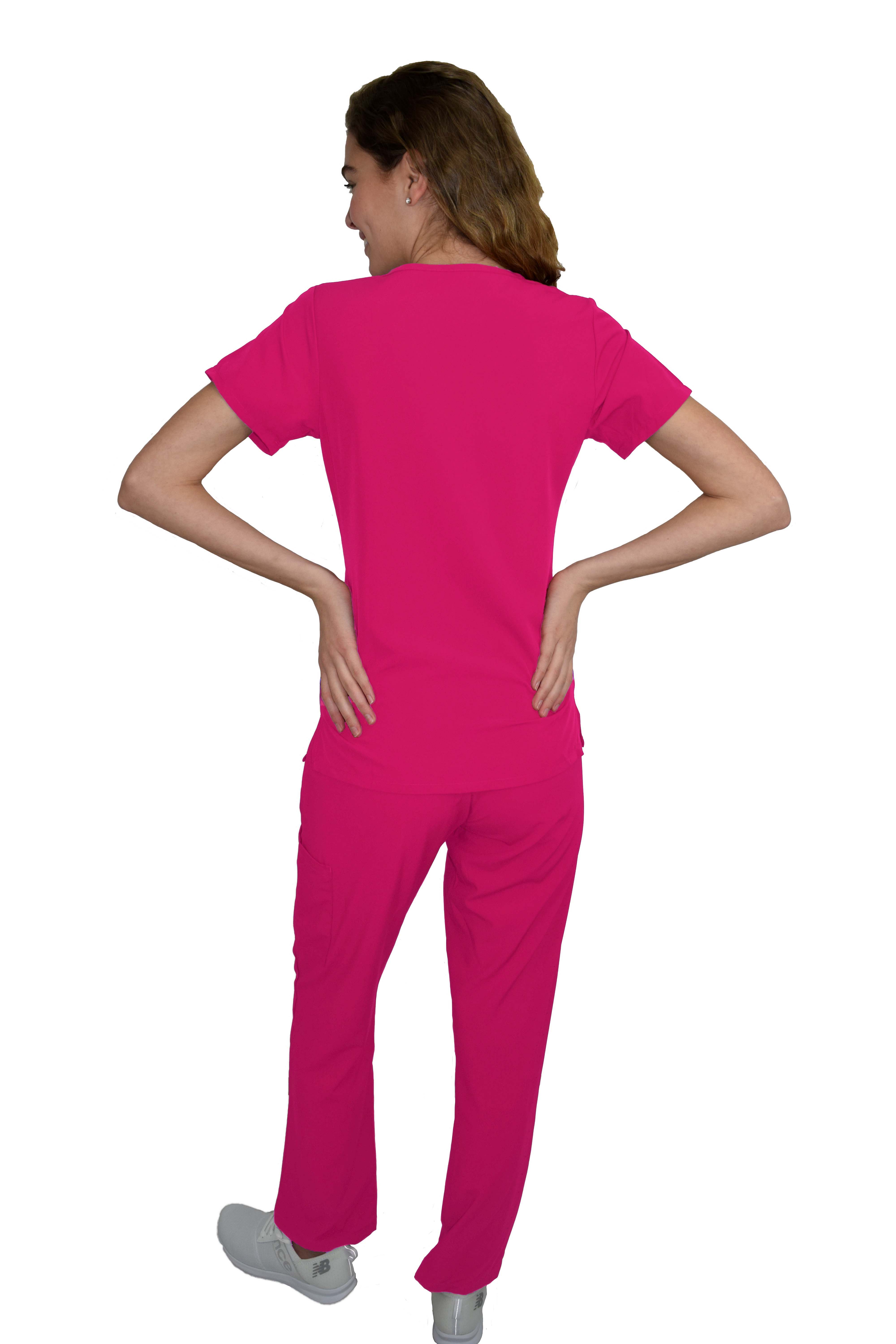 GT Performance/4FLEX Womens Scrub Set V-neck Top and Pant - Picture 47 of 146
