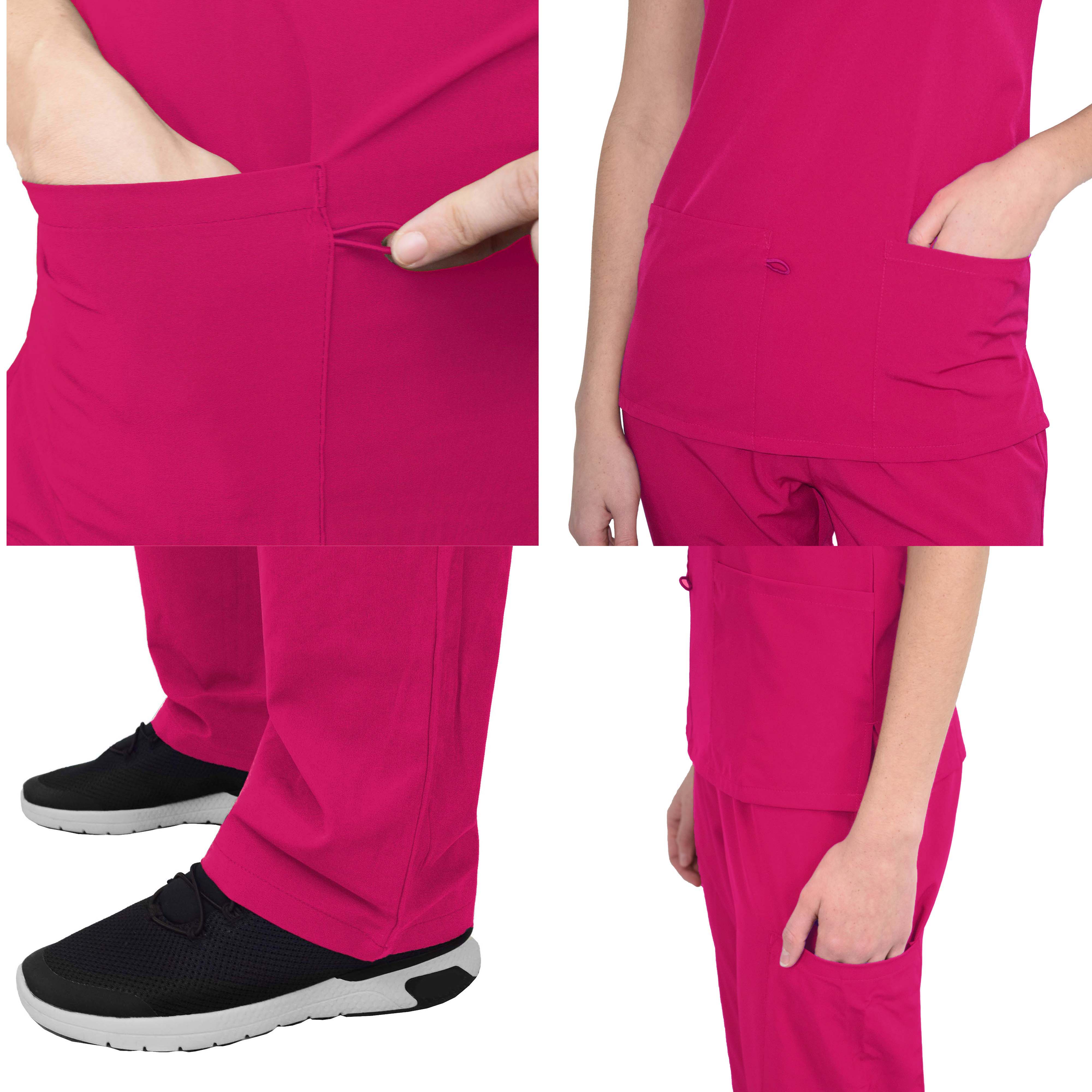 GT Performance/4FLEX Womens Scrub Set V-neck Top and Pant - Picture 49 of 146