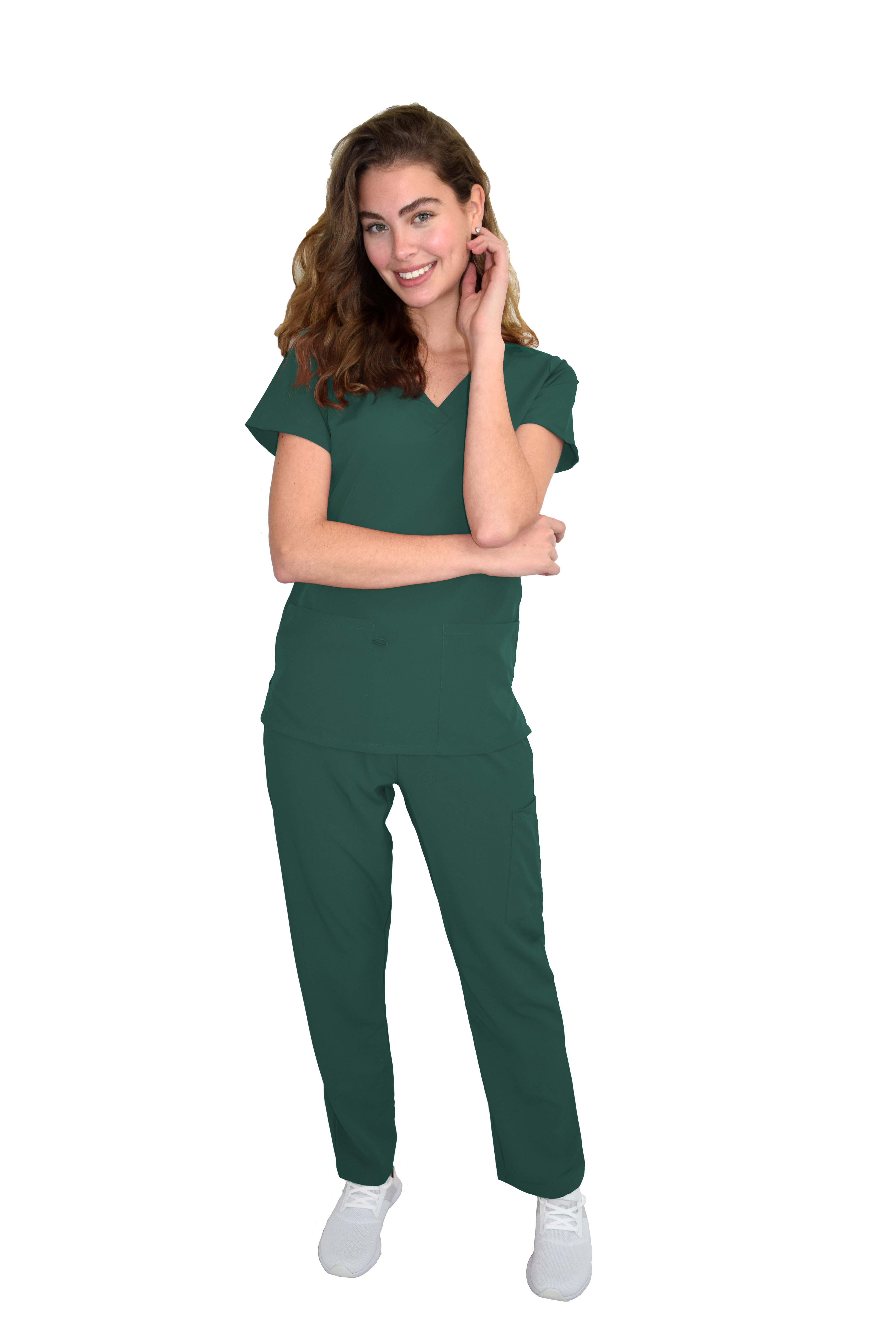 GT Performance/4FLEX Womens Scrub Set V-neck Top and Pant - Picture 56 of 146