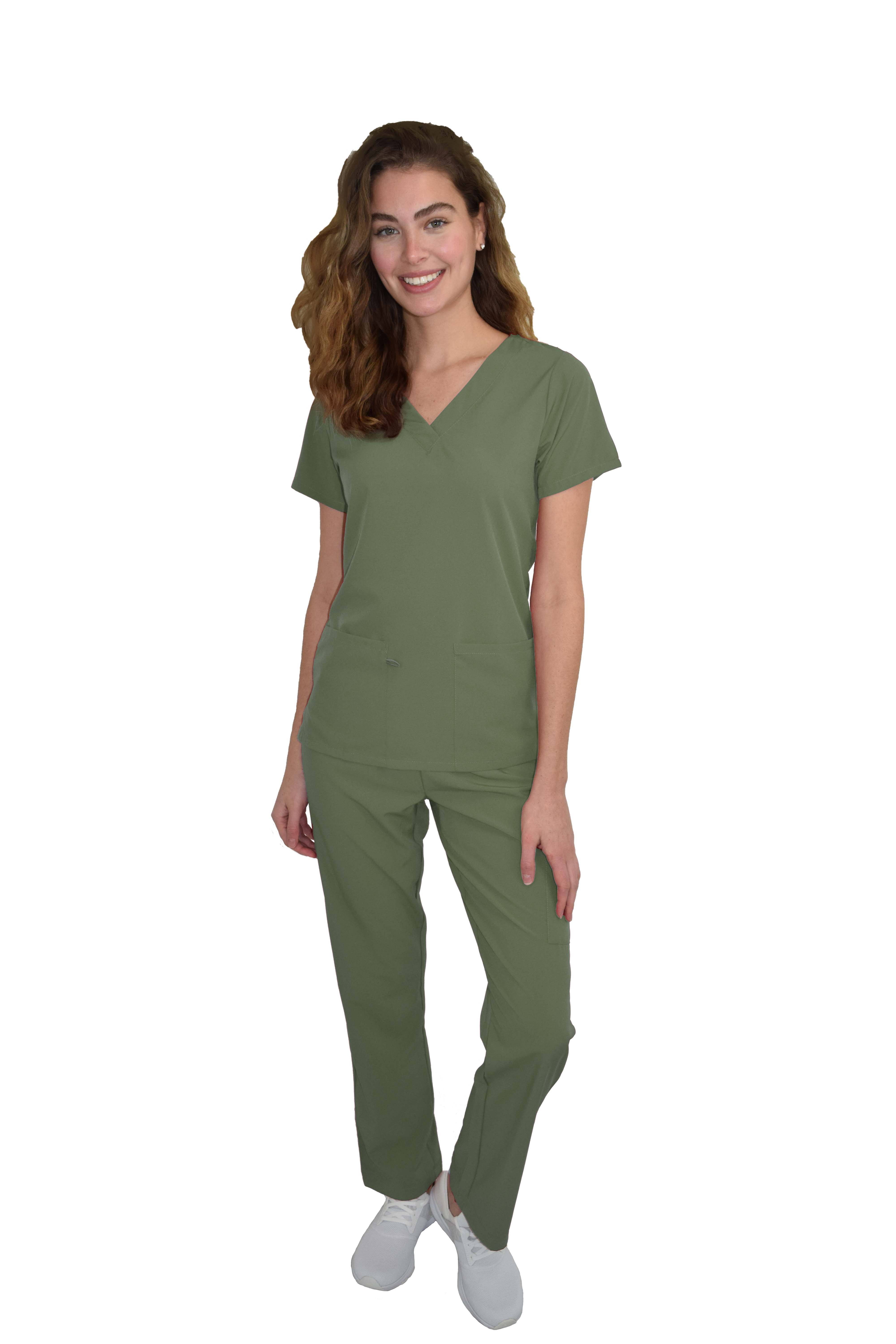 GT Performance/4FLEX Womens Scrub Set V-neck Top and Pant - Picture 75 of 146