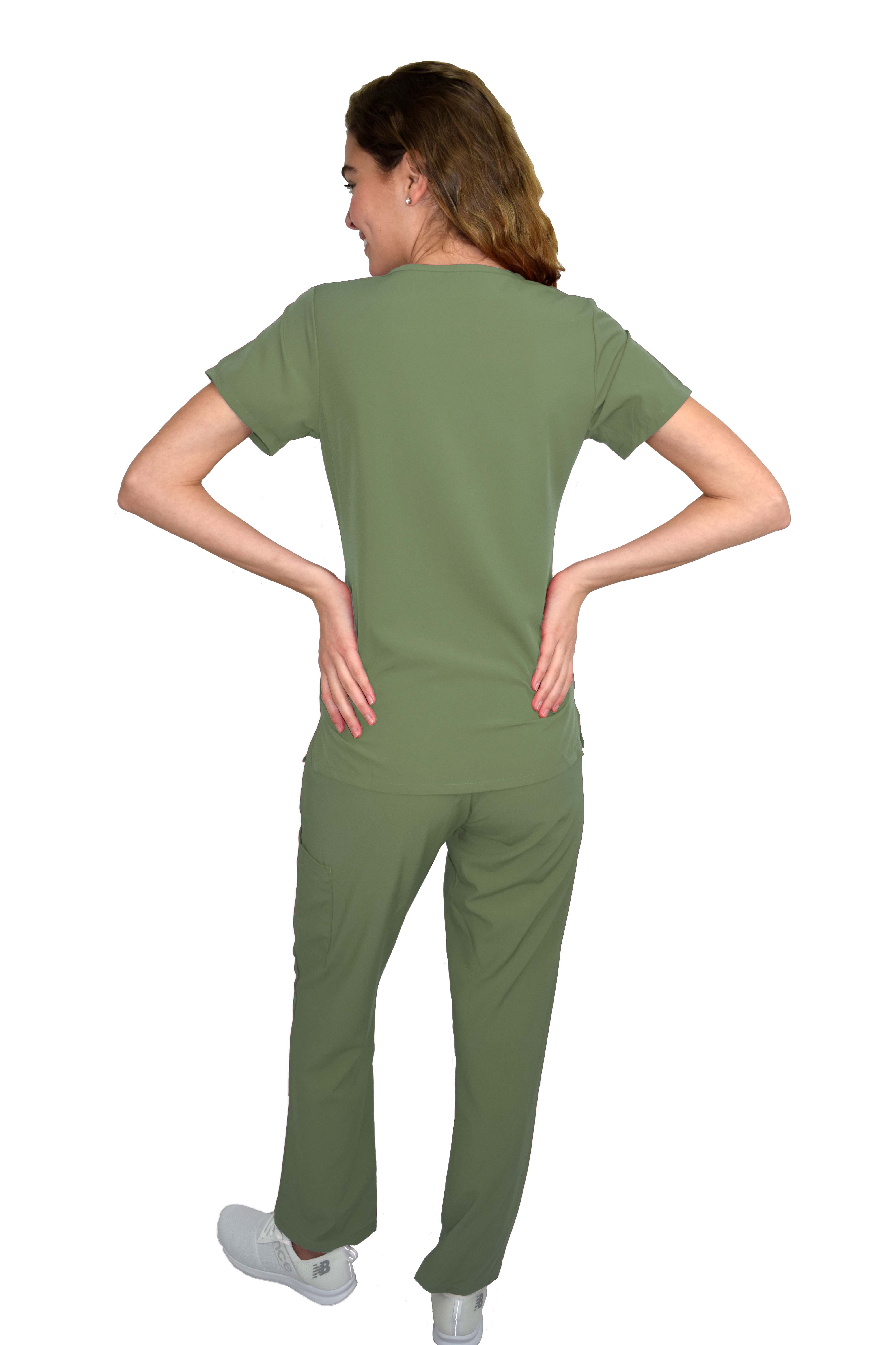 GT Performance/4FLEX Womens Scrub Set V-neck Top and Pant - Picture 77 of 146