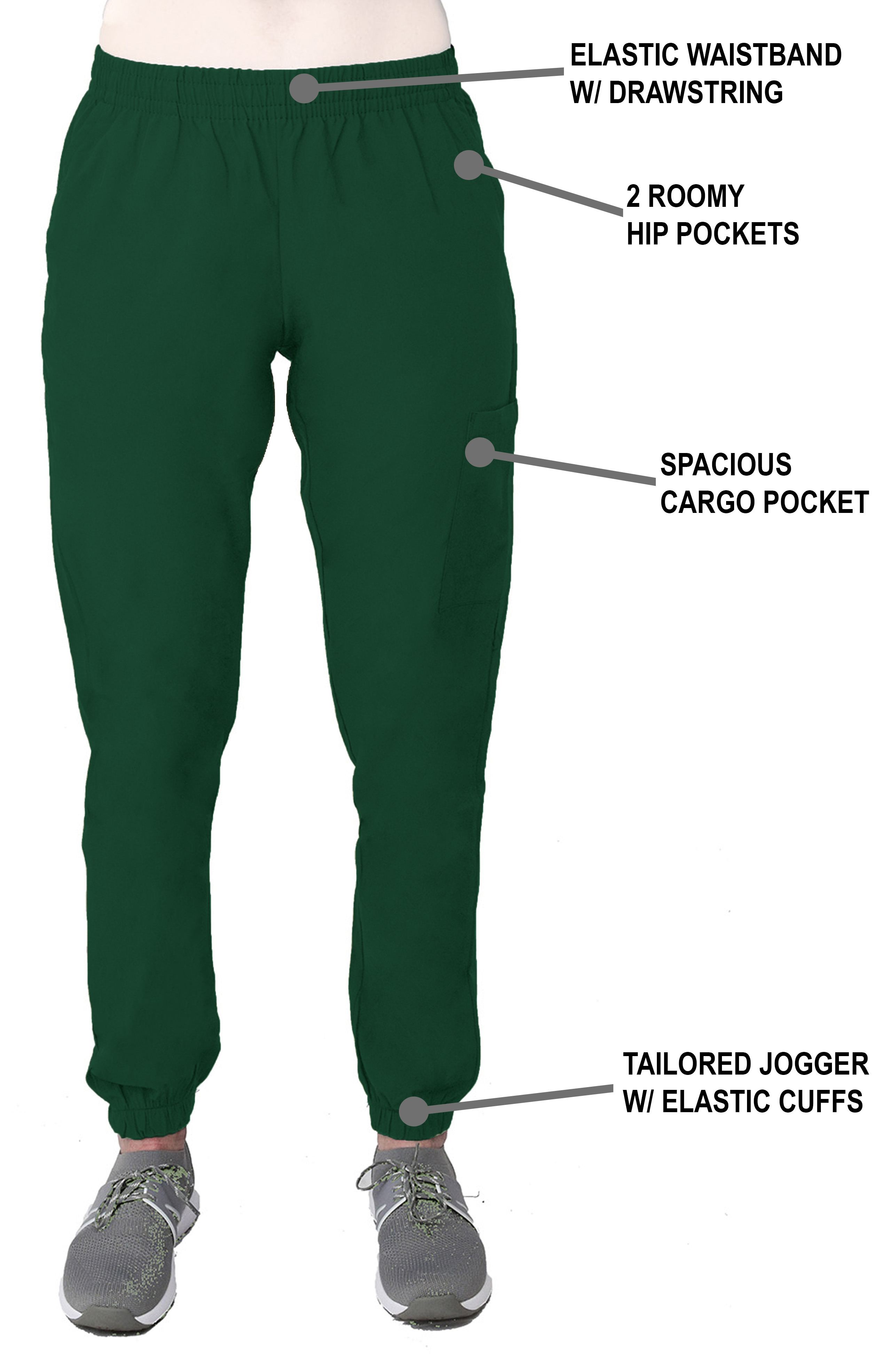 GT Performance Women's Scrub Set V-Neck top and Jogger Pant - Picture 41 of 122