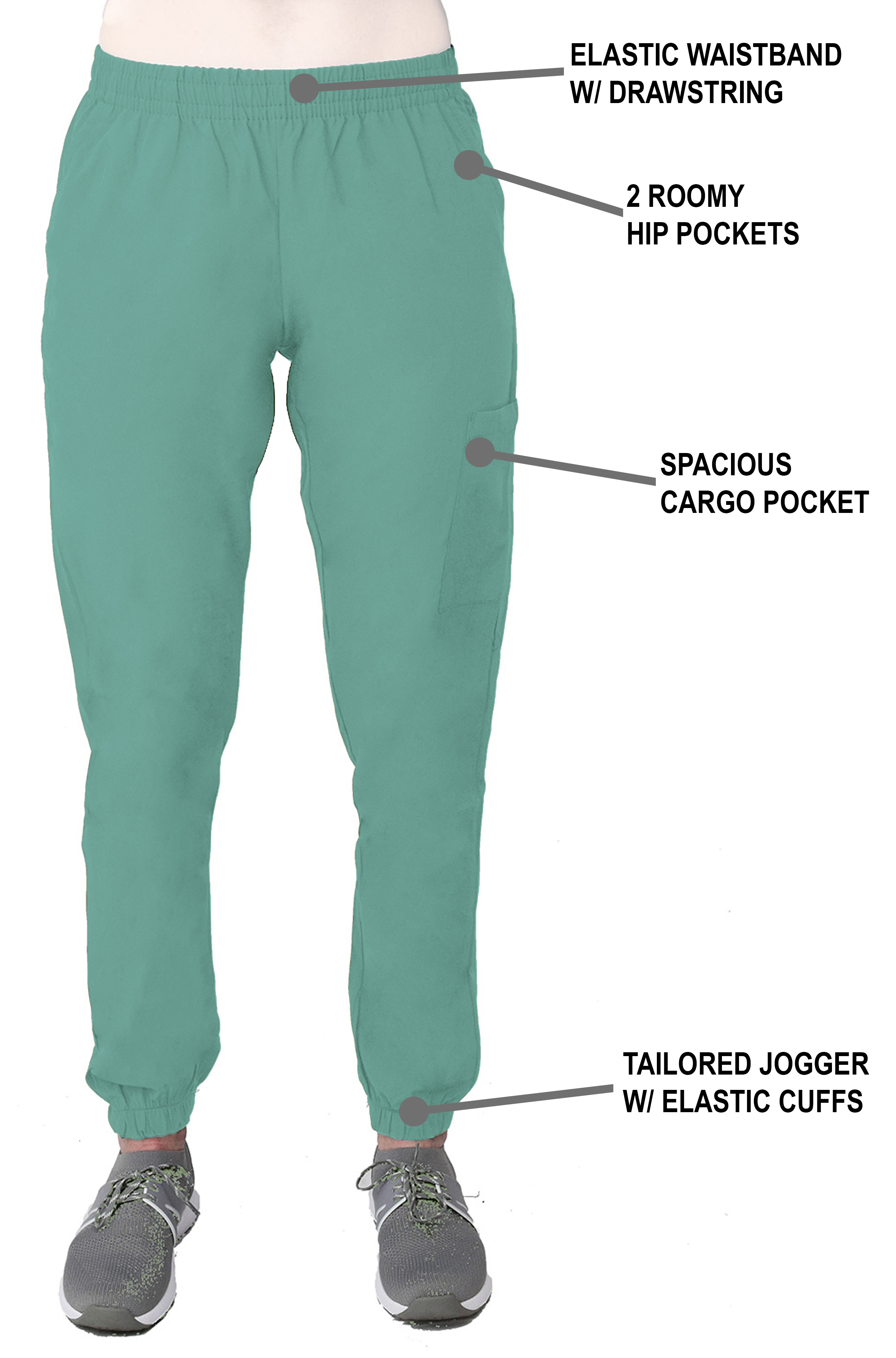 GT Performance Women's Scrub Set V-Neck top and Jogger Pant - Picture 89 of 122