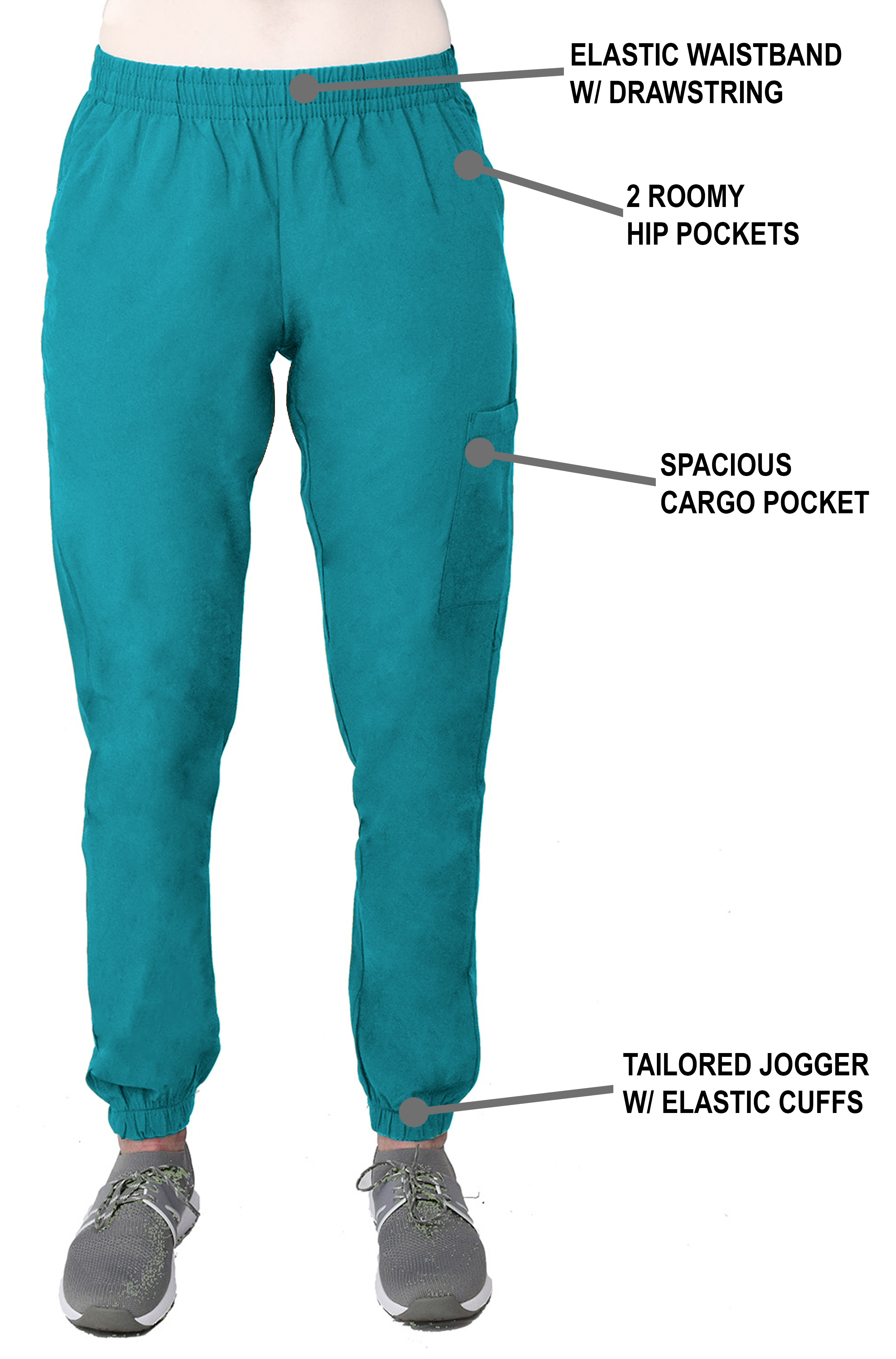 GT Performance Women's Scrub Set V-Neck top and Jogger Pant - Picture 95 of 122