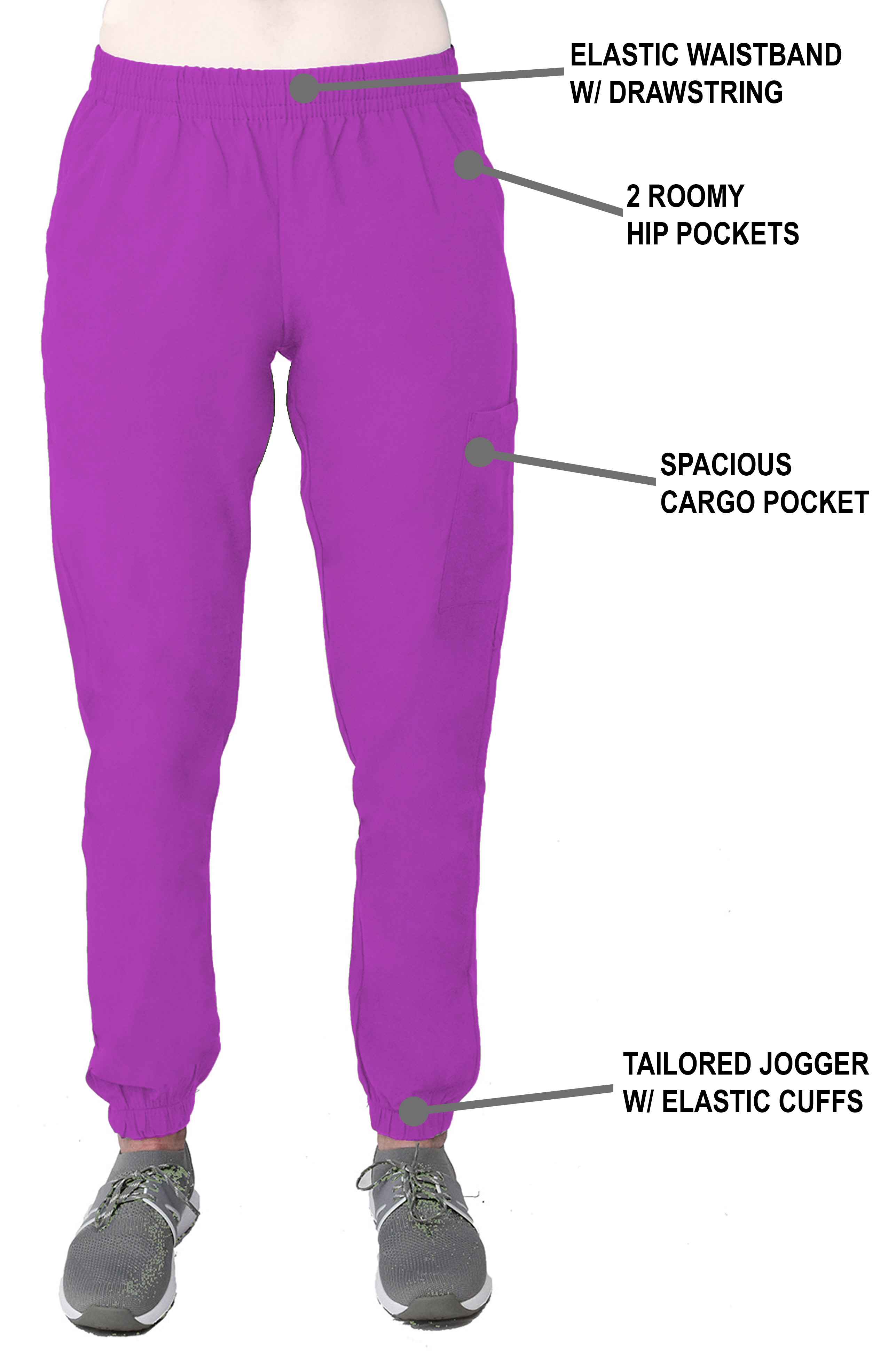 GT Performance Women's Scrub Set V-Neck top and Jogger Pant - Picture 107 of 122