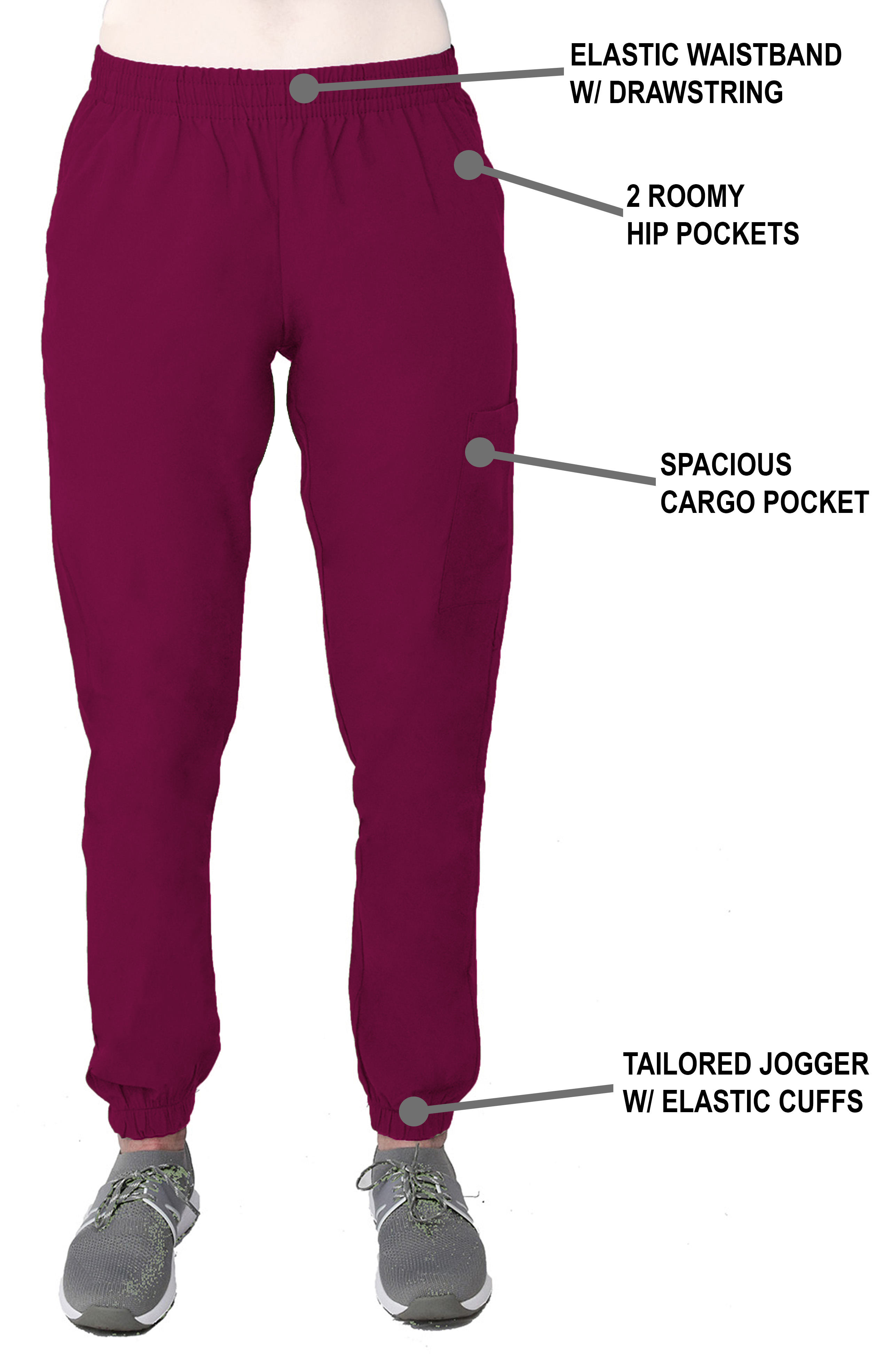 GT Performance Women's Scrub Set V-Neck top and Jogger Pant - Picture 119 of 122