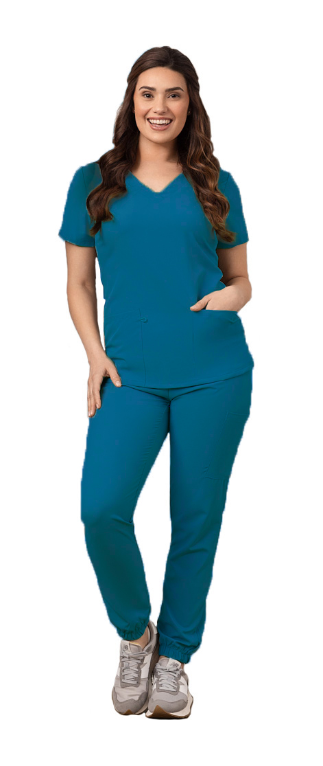 GT Performance Women's Scrub Set V-Neck top and Jogger Pant - Picture 8 of 122