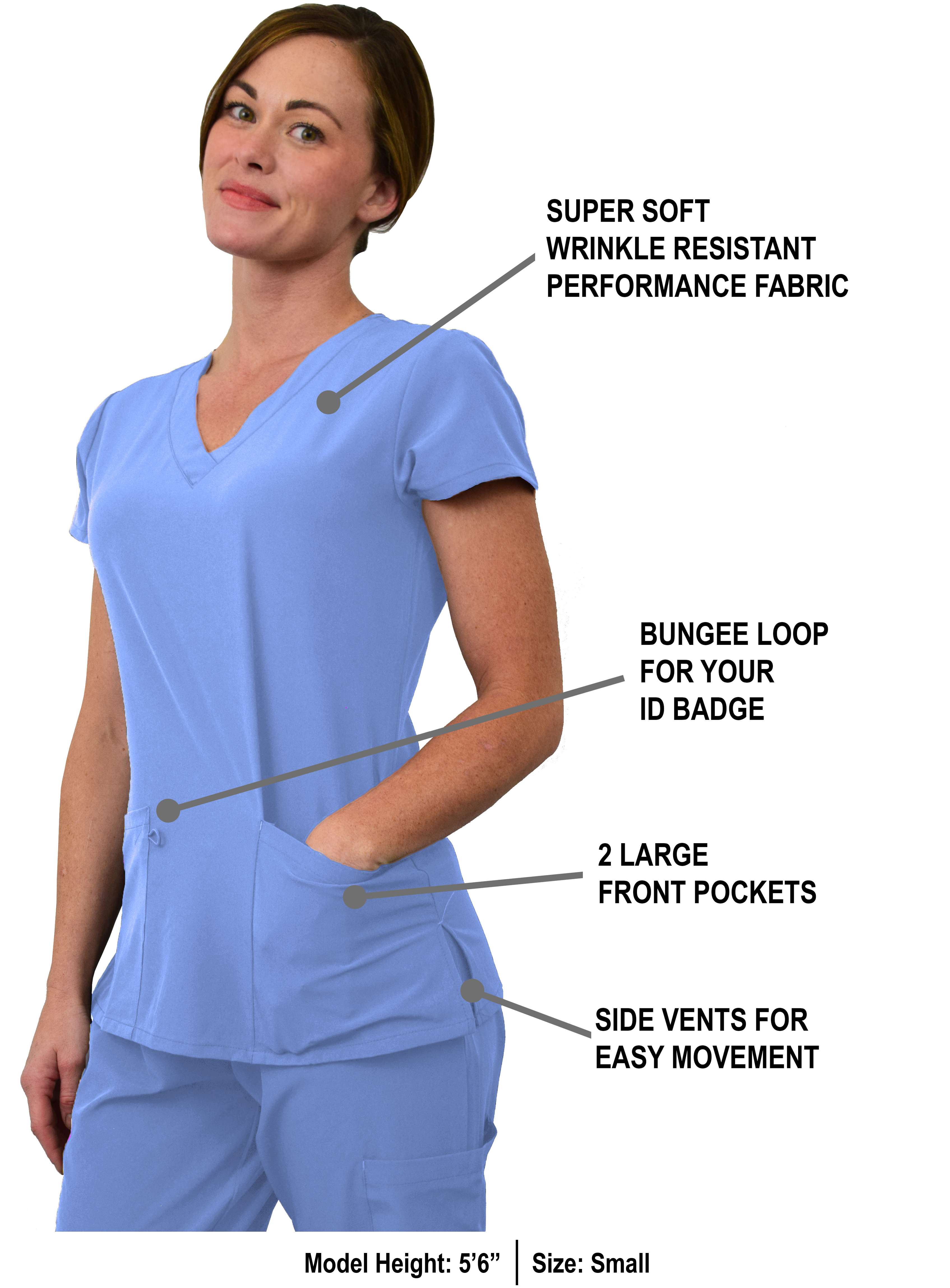 GT Performance Women's Scrub Set V-Neck top and Jogger Pant - Picture 22 of 122