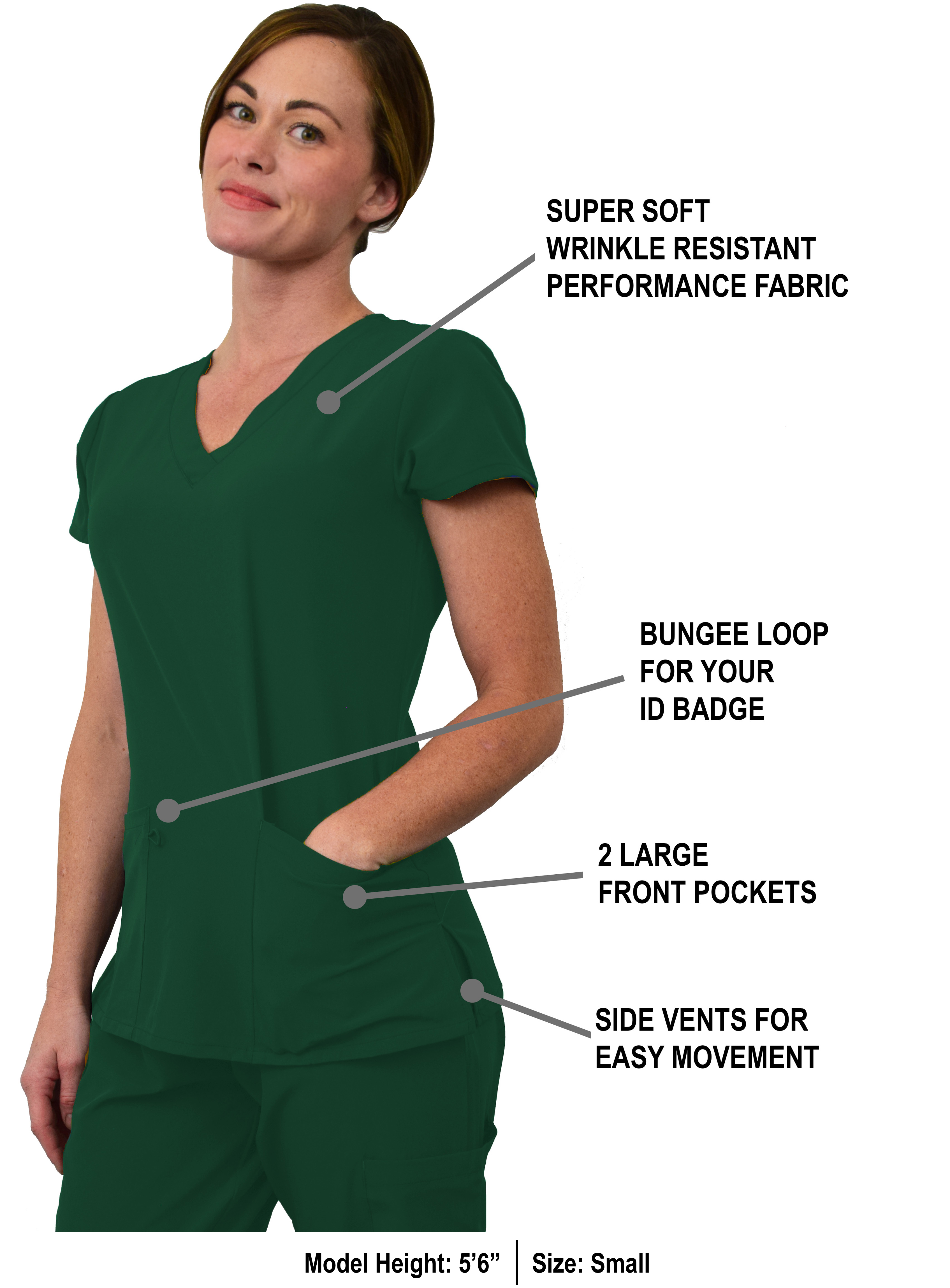 GT Performance Women's Scrub Set V-Neck top and Jogger Pant - Picture 40 of 122