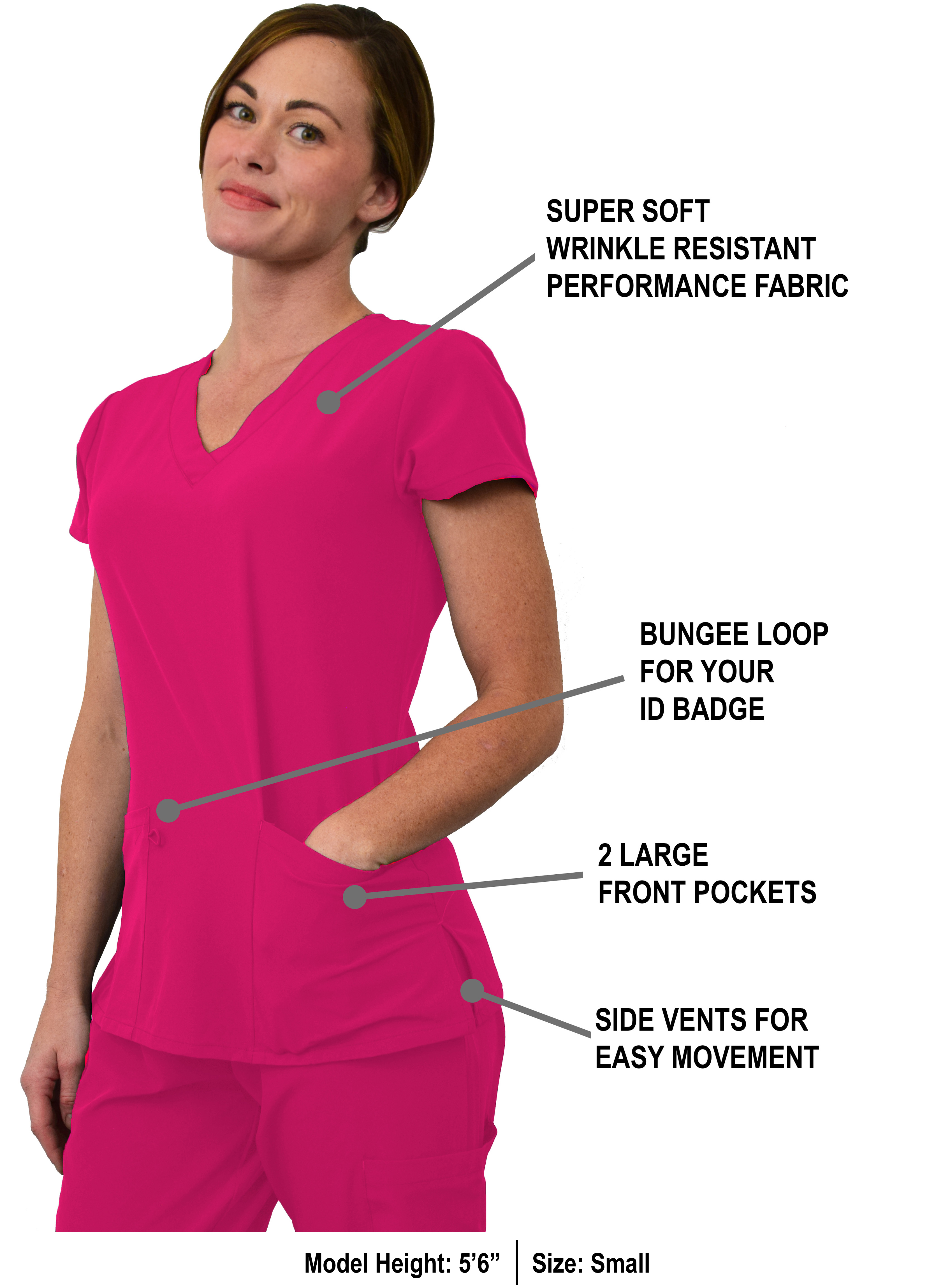 GT Performance Women's Scrub Set V-Neck top and Jogger Pant - Picture 46 of 122