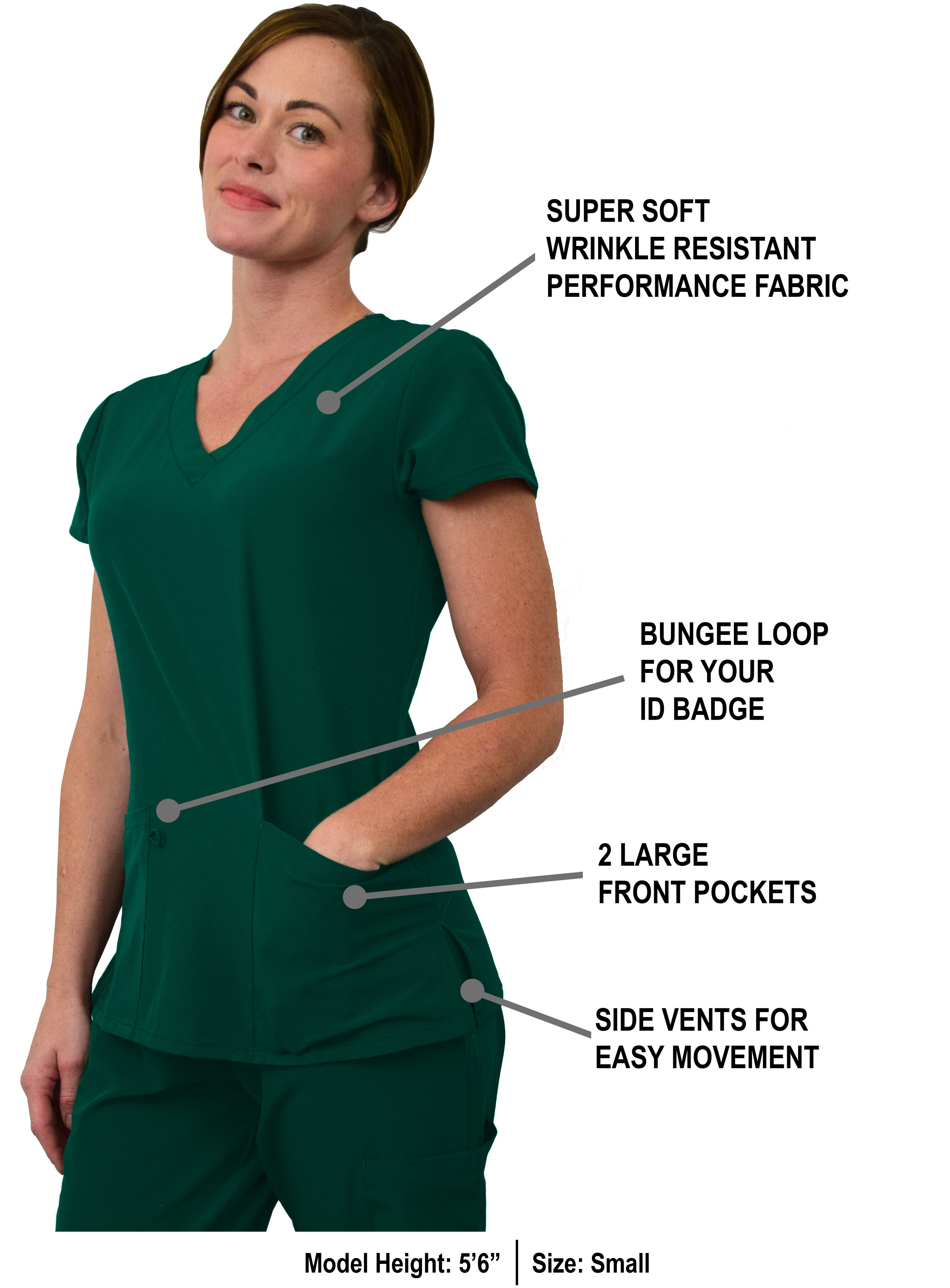 GT Performance Women's Scrub Set V-Neck top and Jogger Pant - Picture 52 of 122