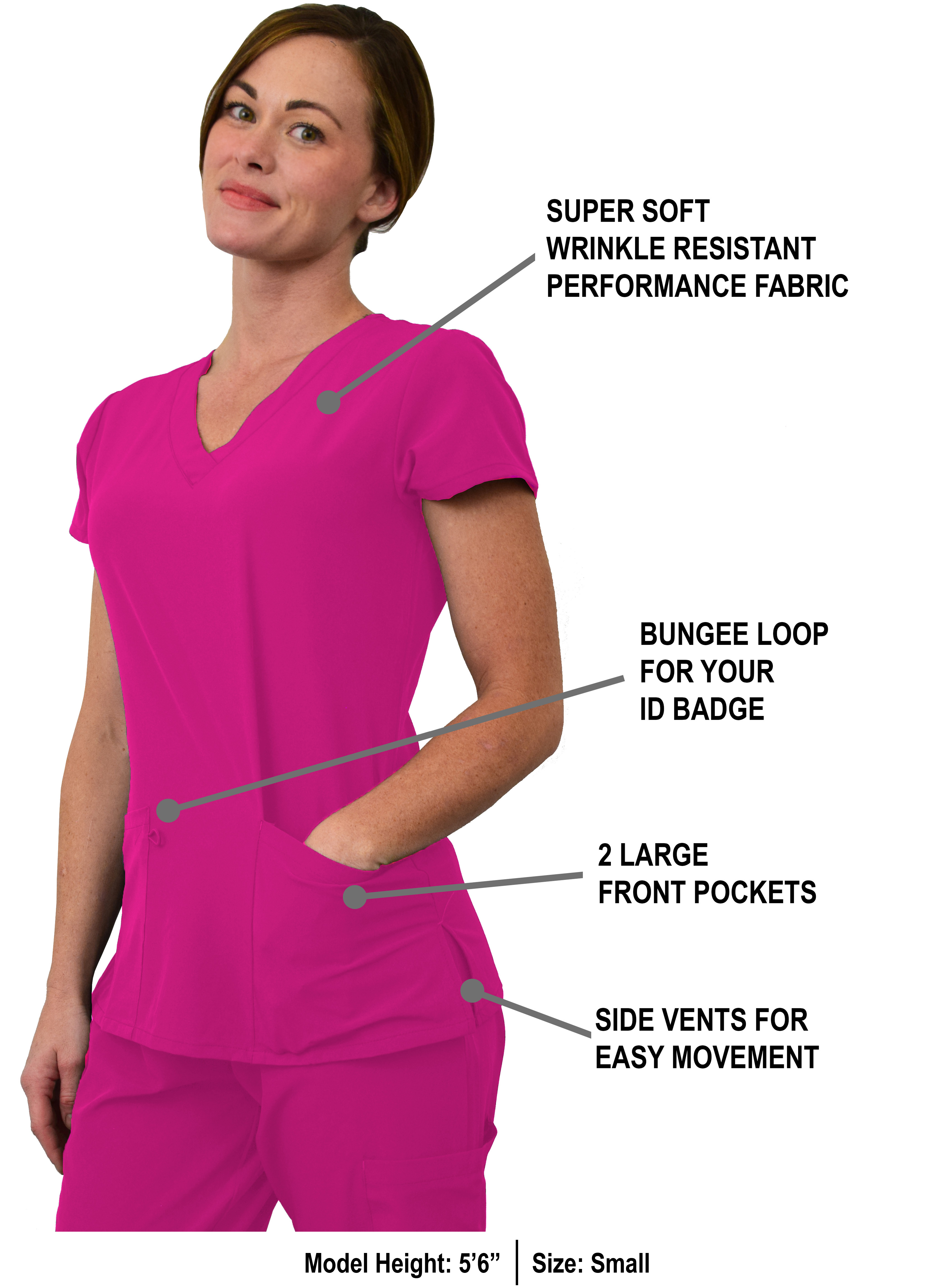 GT Performance Women's Scrub Set V-Neck top and Jogger Pant - Picture 58 of 122
