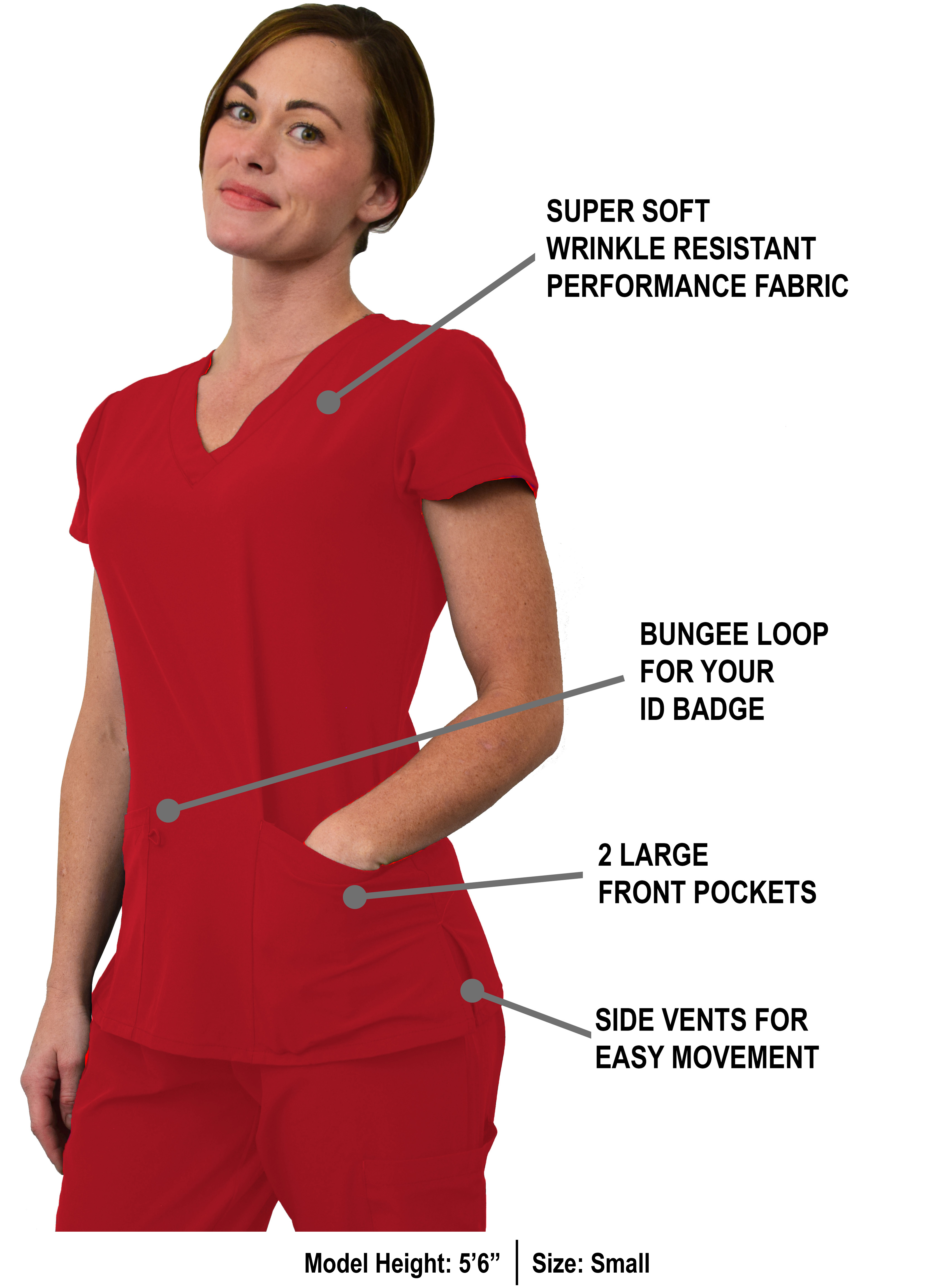 GT Performance Women's Scrub Set V-Neck top and Jogger Pant - Picture 100 of 122
