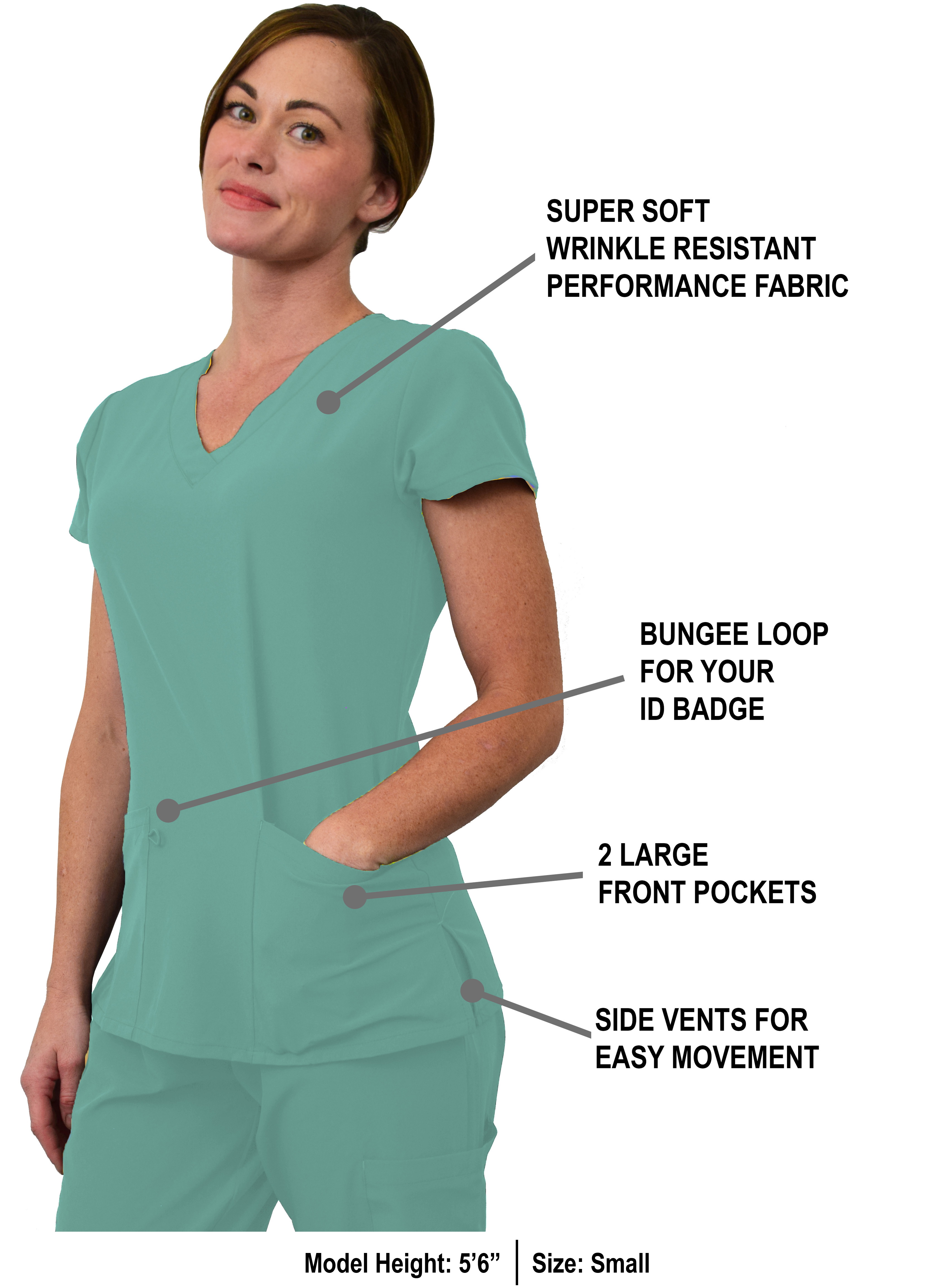 GT Performance Women's Scrub Set V-Neck top and Jogger Pant - Picture 88 of 122