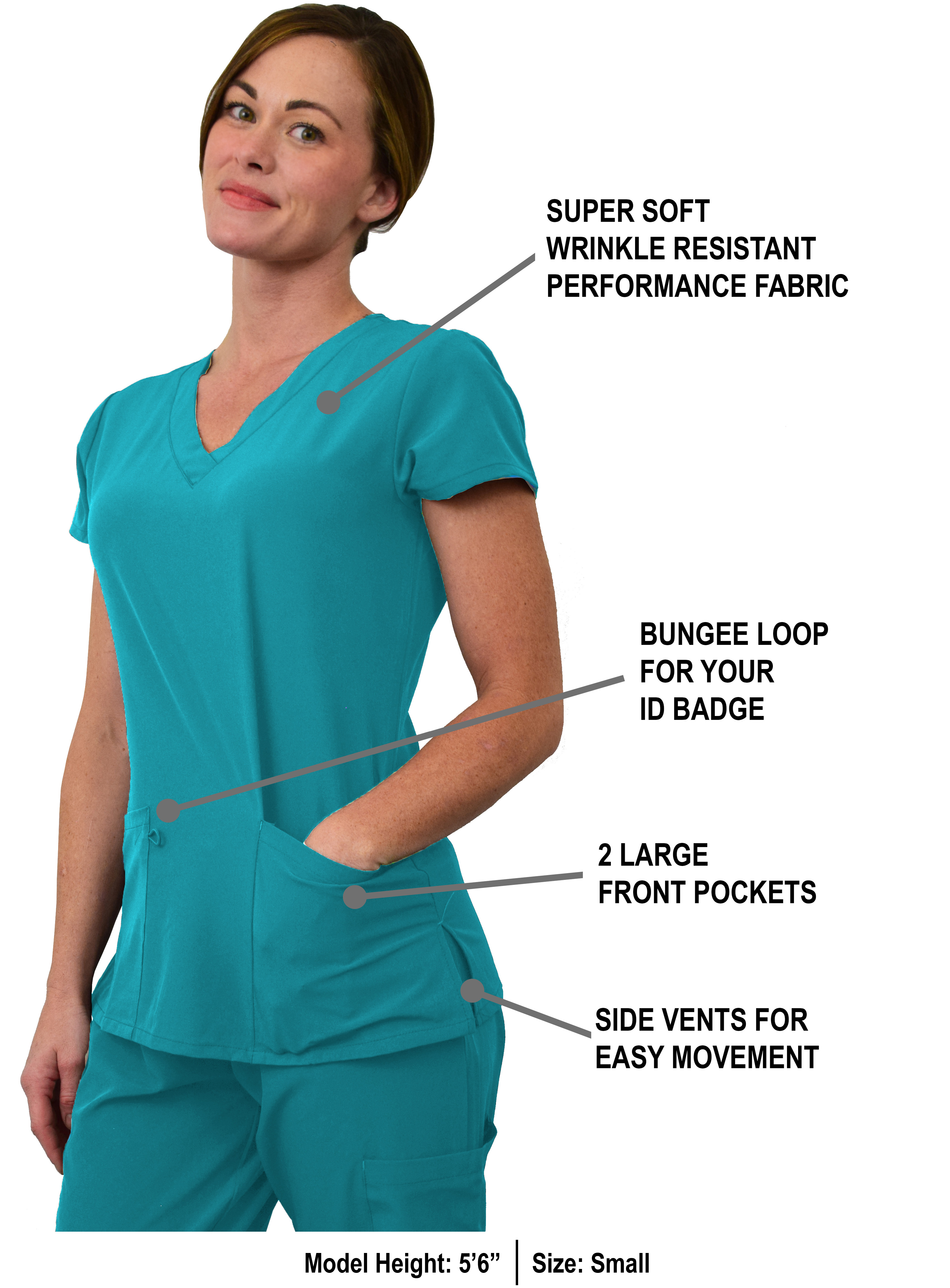 GT Performance Women's Scrub Set V-Neck top and Jogger Pant - Picture 94 of 122