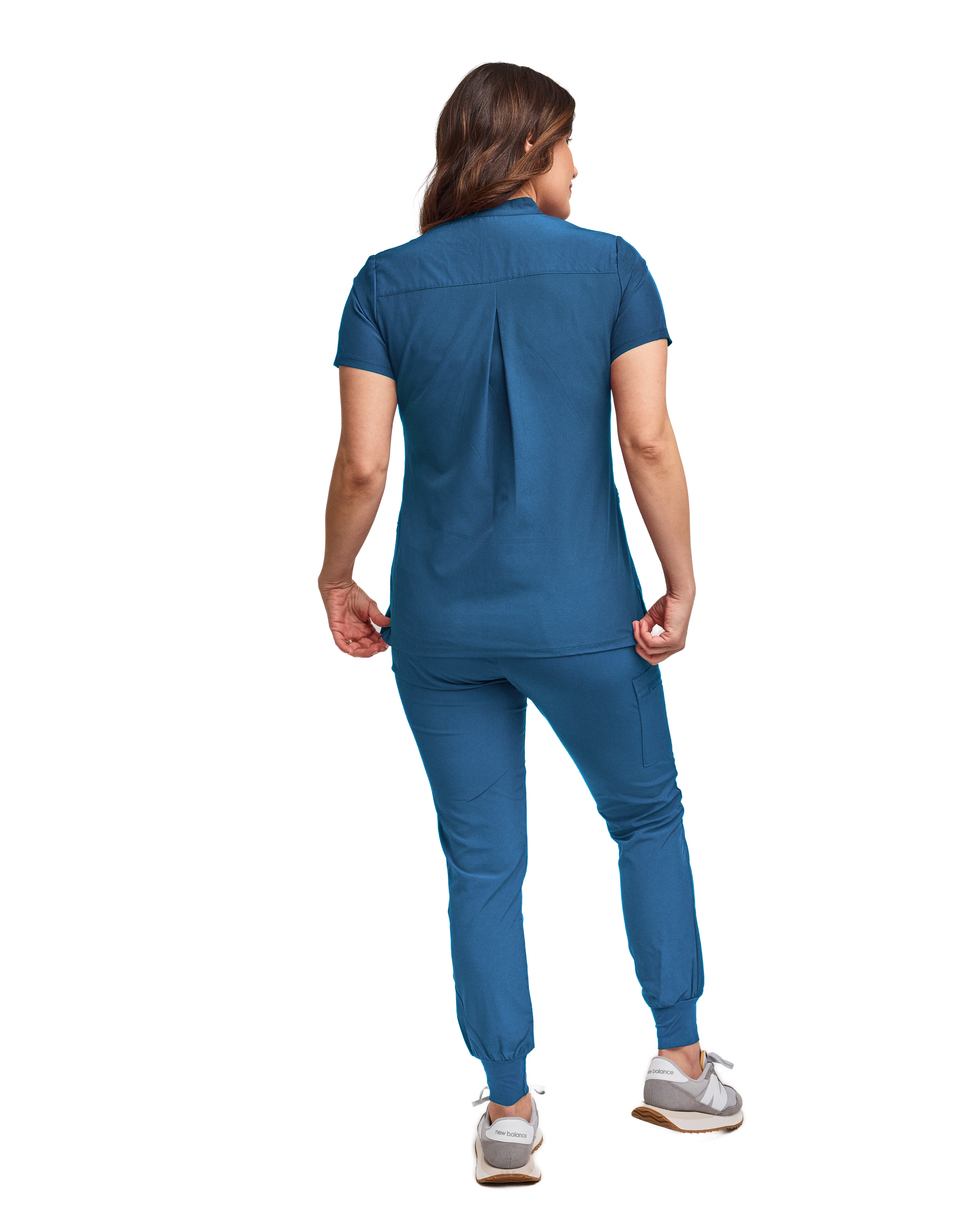 GT Performance/4FLEX Women's Scrub Set-Jogger Pant with Tuck-In Band Collar Top - Picture 10 of 31