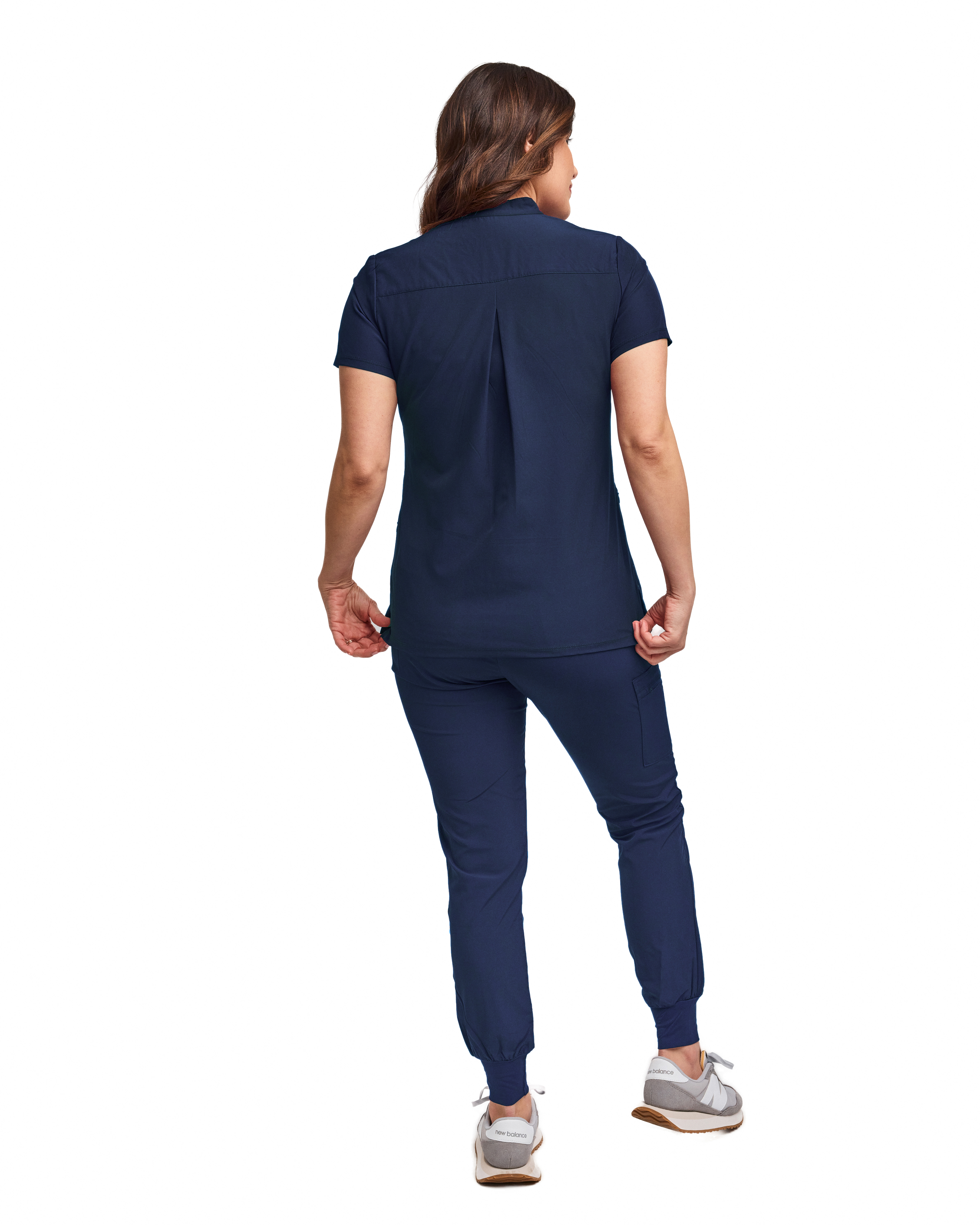GT Performance/4FLEX Women's Scrub Set-Jogger Pant with Tuck-In Band Collar Top - Picture 16 of 31