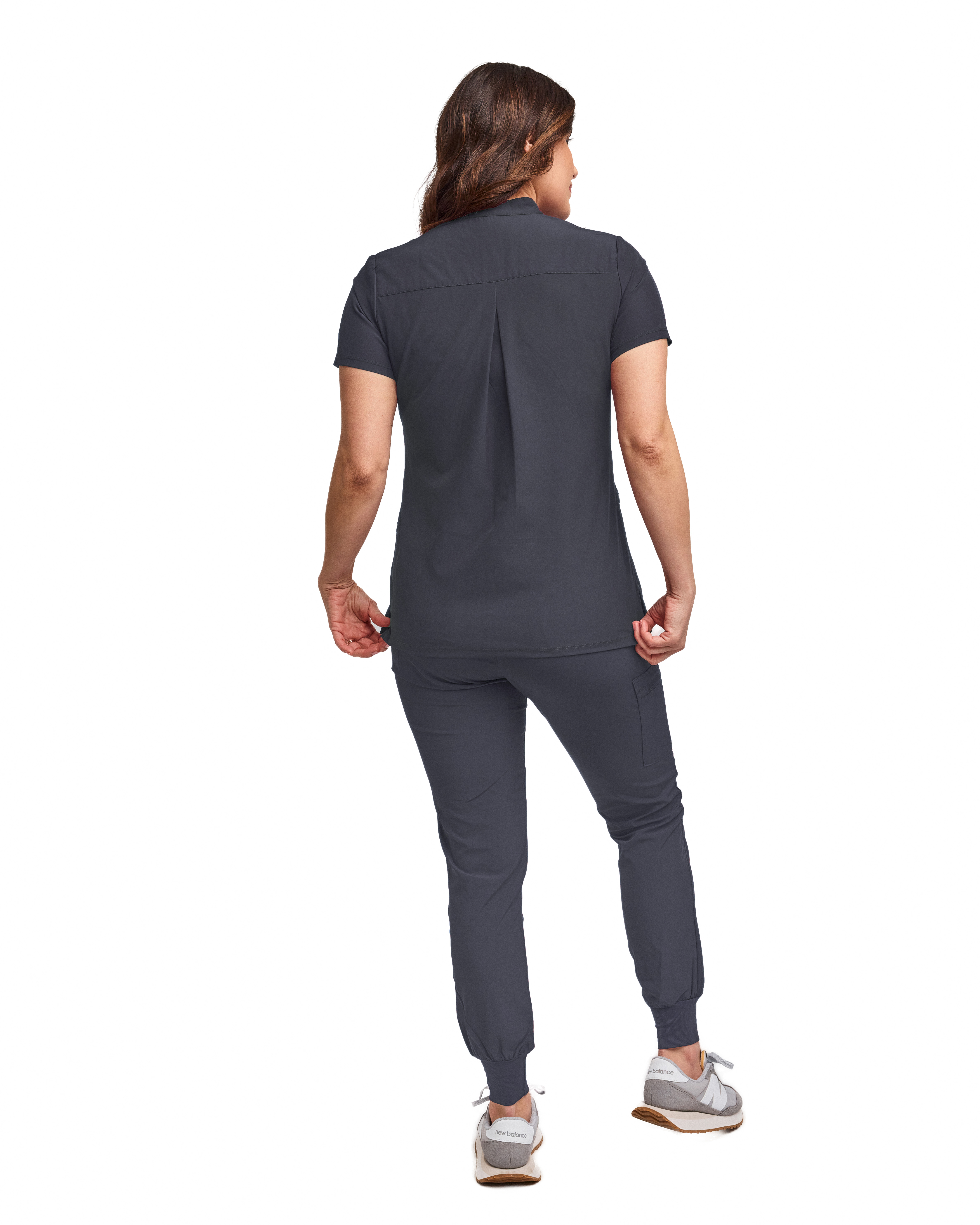 GT Performance/4FLEX Women's Scrub Set-Jogger Pant with Tuck-In Band Collar Top - Picture 22 of 31